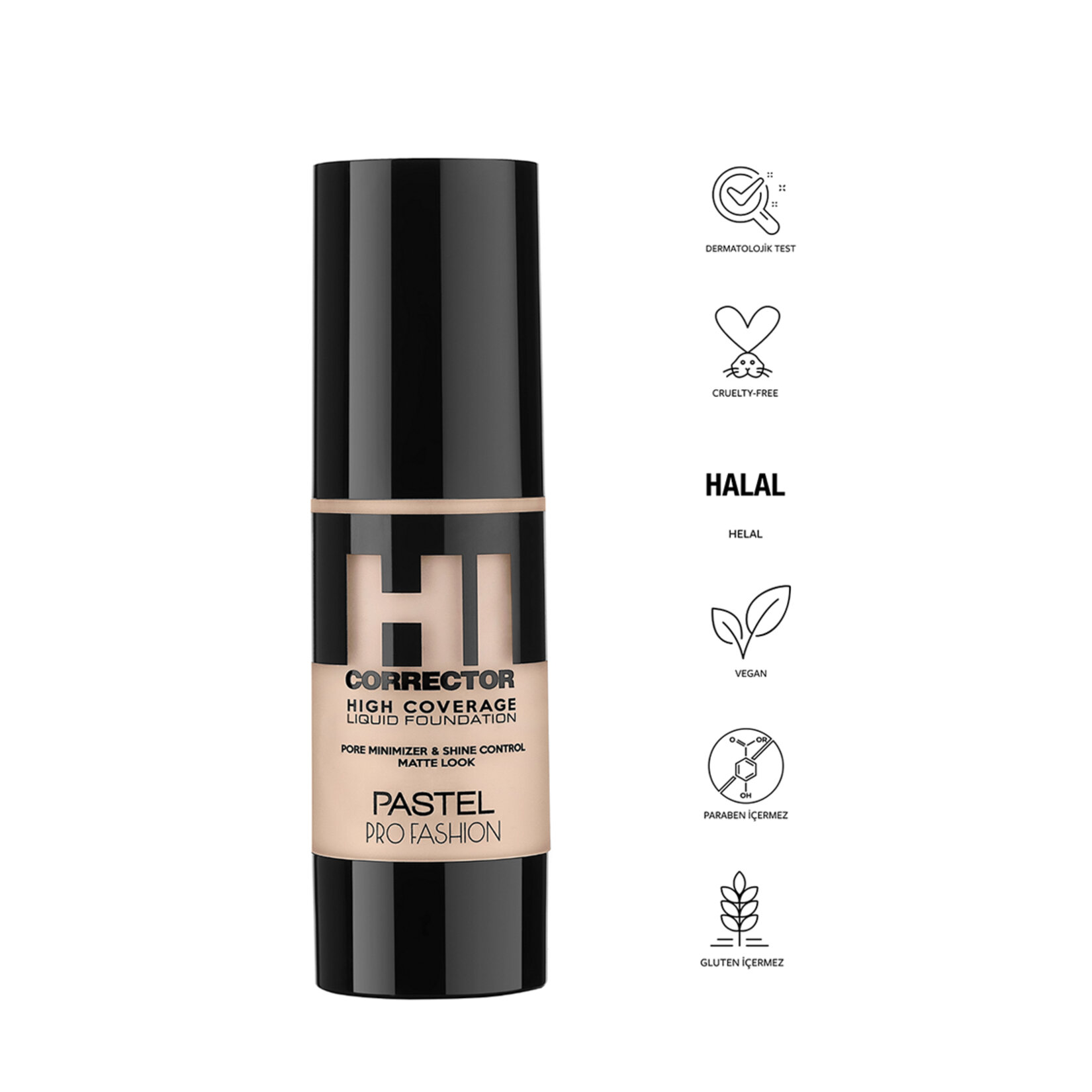 Pastel Corrector High Cover Fondöten 416 - Görsel 3