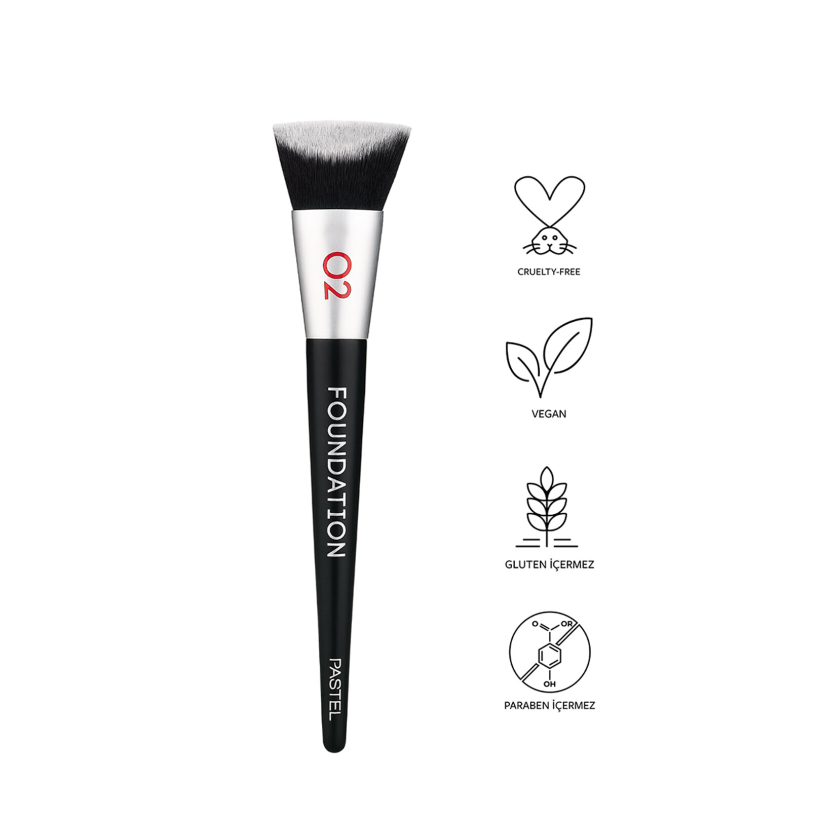 Pastel Foundation Brush - Fondöten Fırçası 02 - Görsel 4