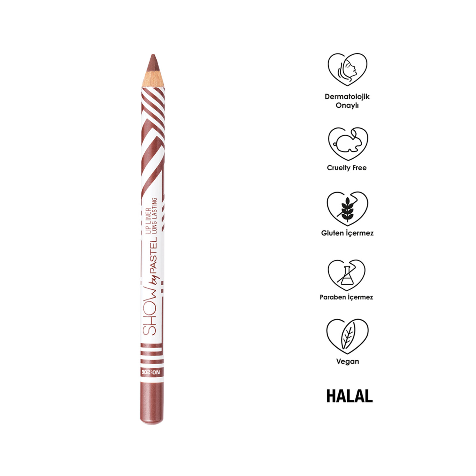 Show By Pastel Lip Liner - Dudak Kalemi 206 - Görsel 3