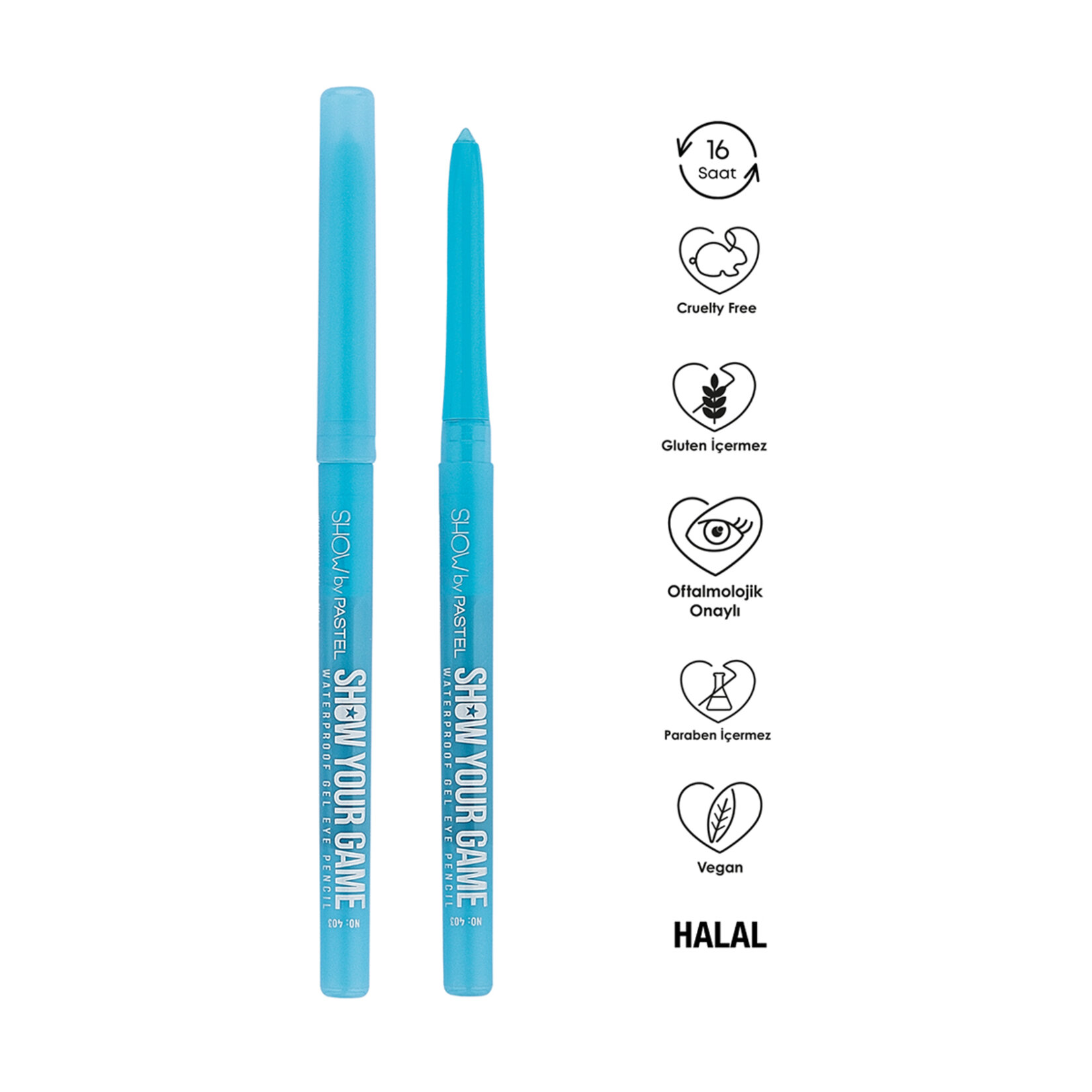 Show By Pastel Show Your Game Waterproof Gel Eye Pencil - Suya Dayanıklı Jel Göz Kalemi 403 - Görsel 4