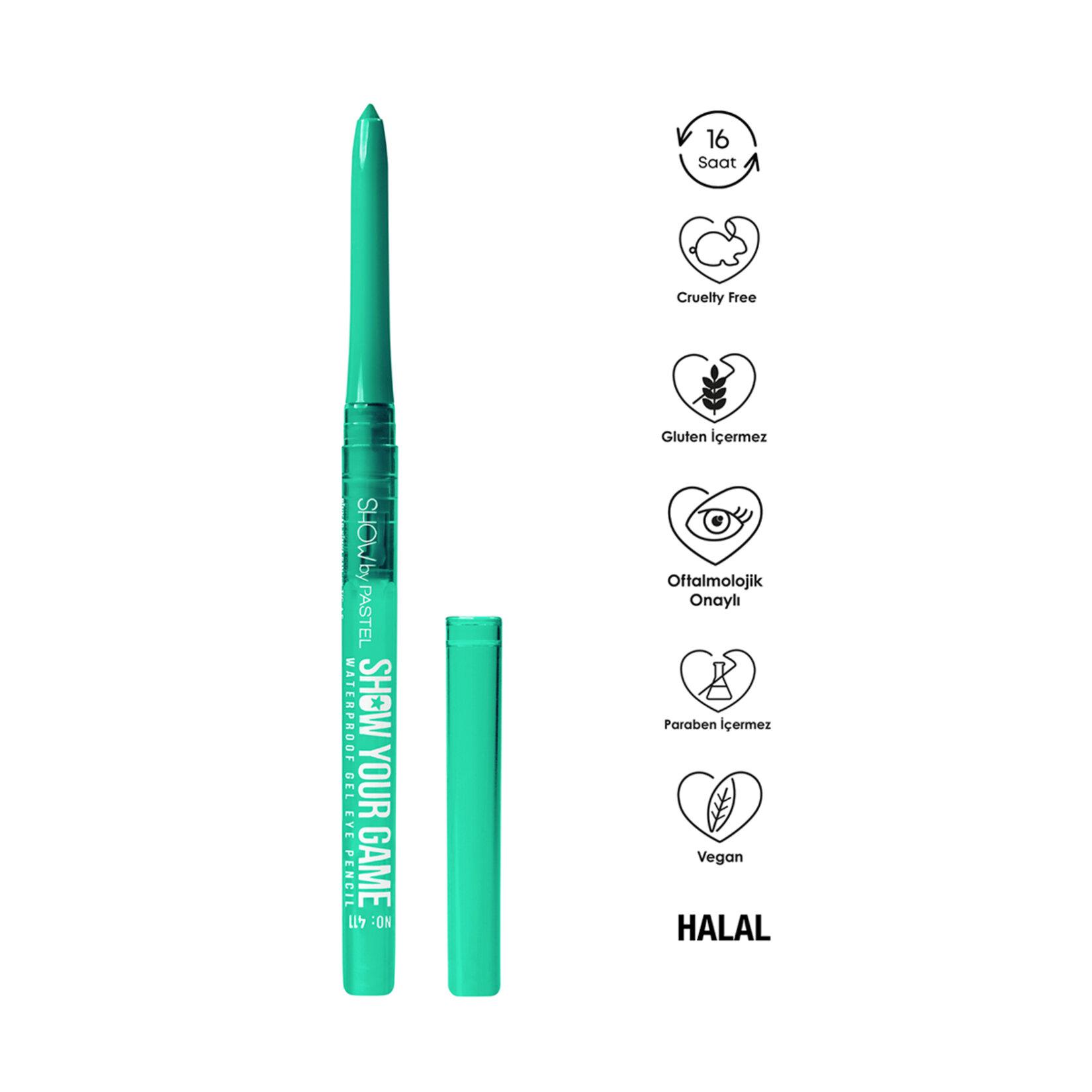 Show By Pastel Show Your Game Waterproof Gel Eye Pencil - Suya Dayanıklı Jel Göz Kalemi 411 - Görsel 4