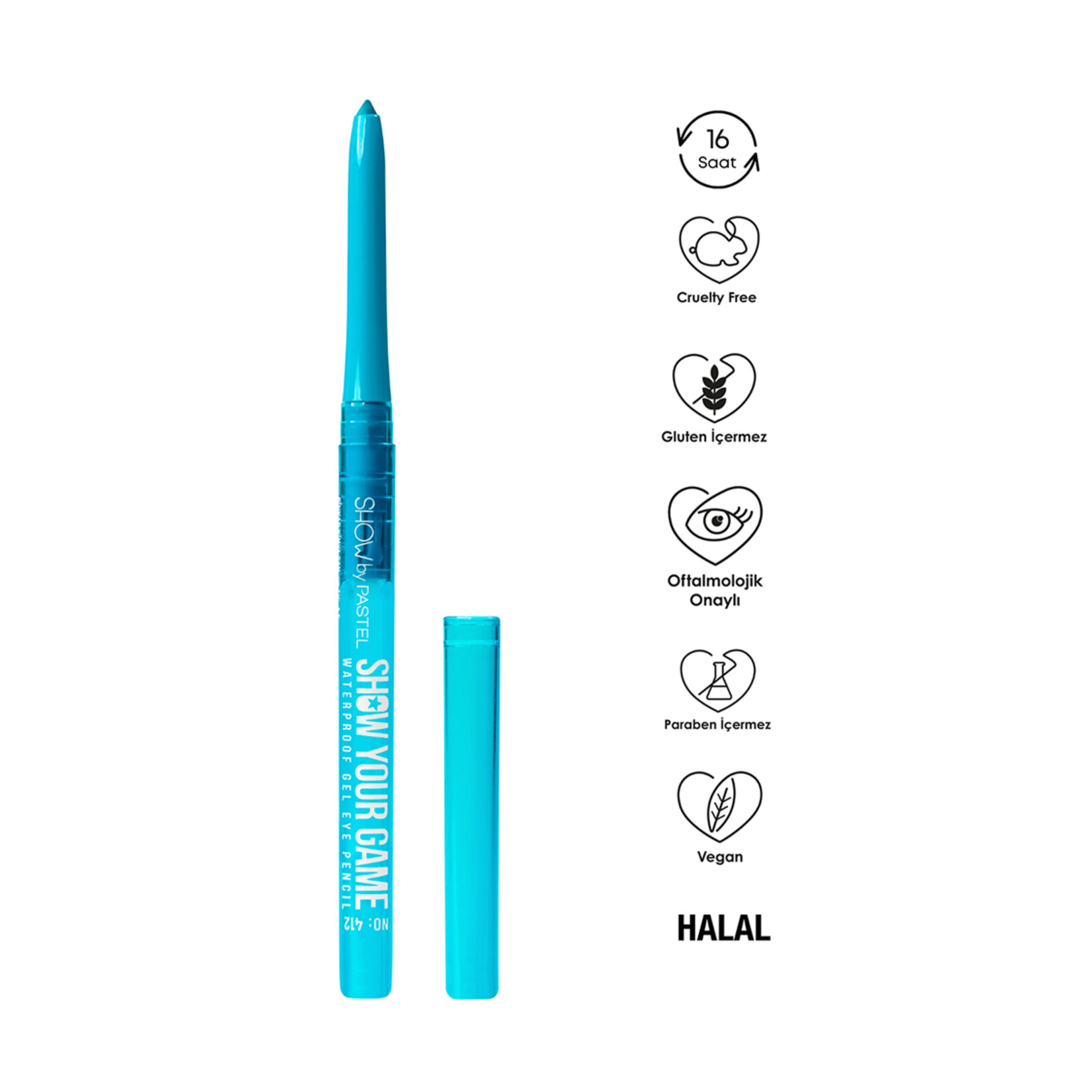 Show By Pastel Show Your Game Waterproof Gel Eye Pencil - Suya Dayanıklı Jel Göz Kalemi 412 - Görsel 4