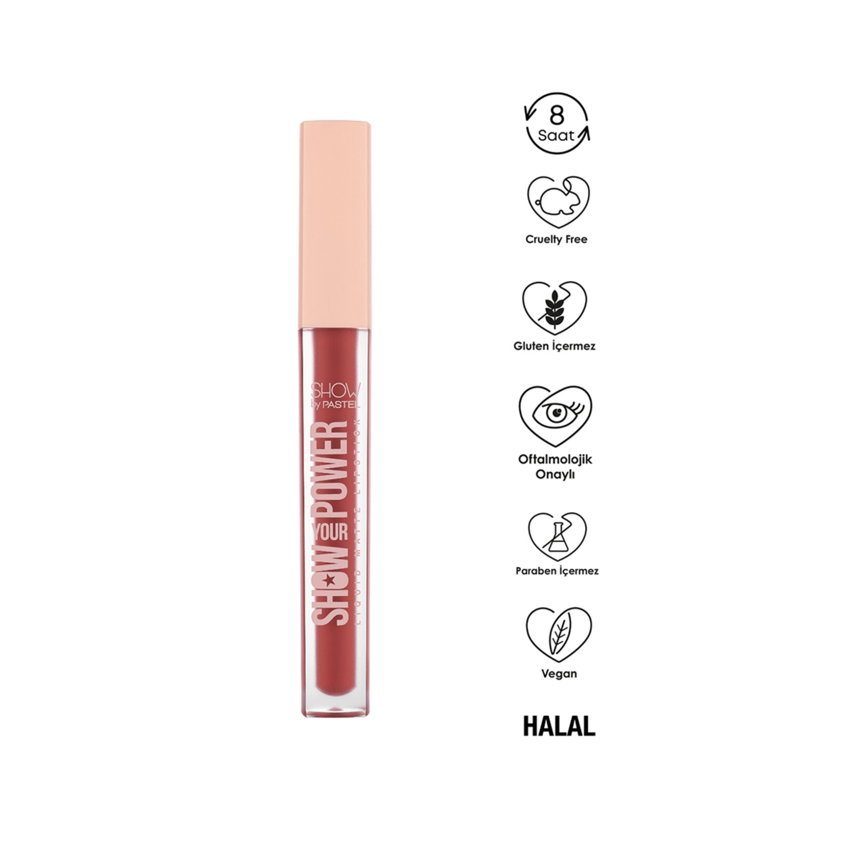 Show By Pastel Show Your Power Liquid Matte Lipstick - Likit Mat Ruj 604 - Görsel 3