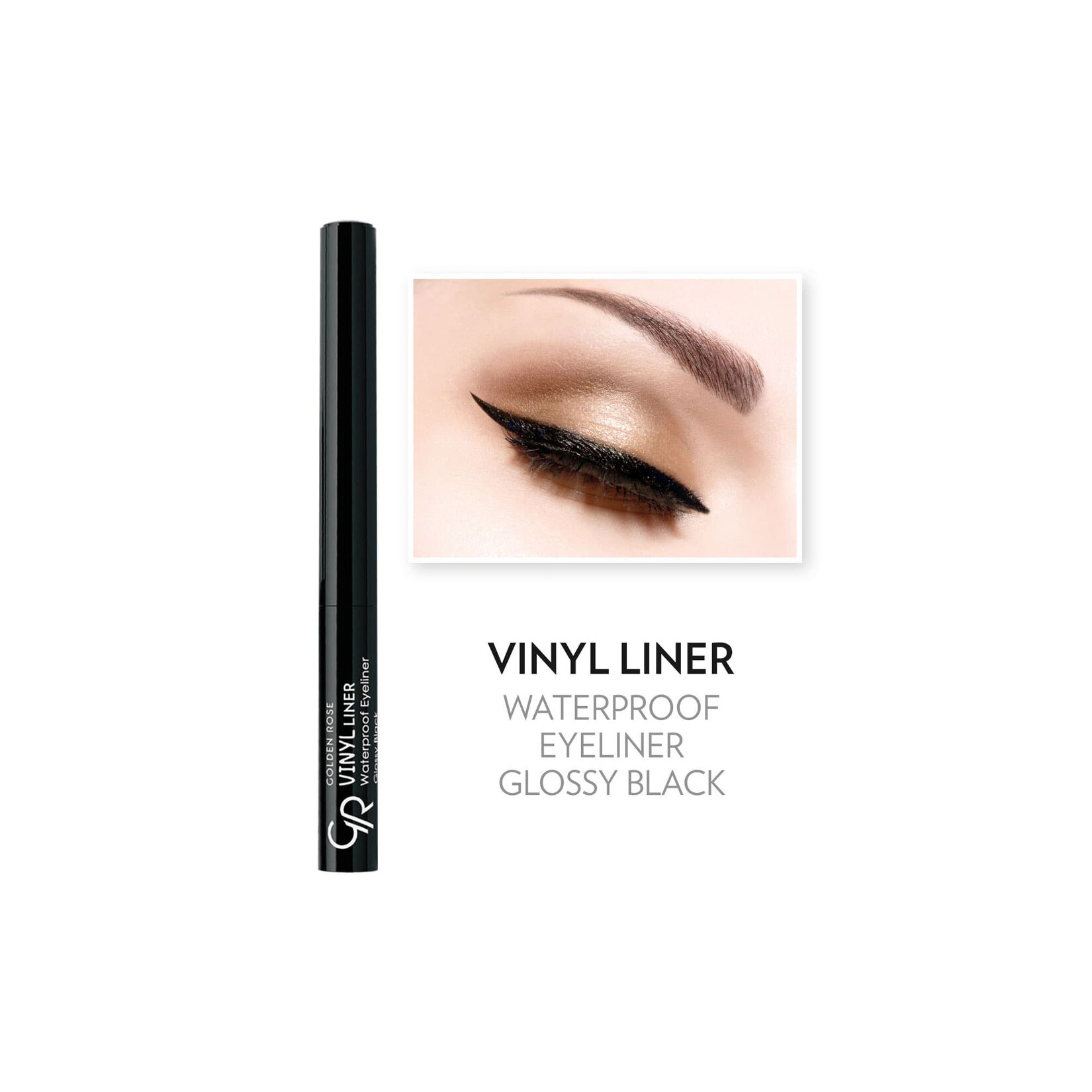 Golden Rose Vinyl Liner Waterproof Eyeliner - Görsel 4