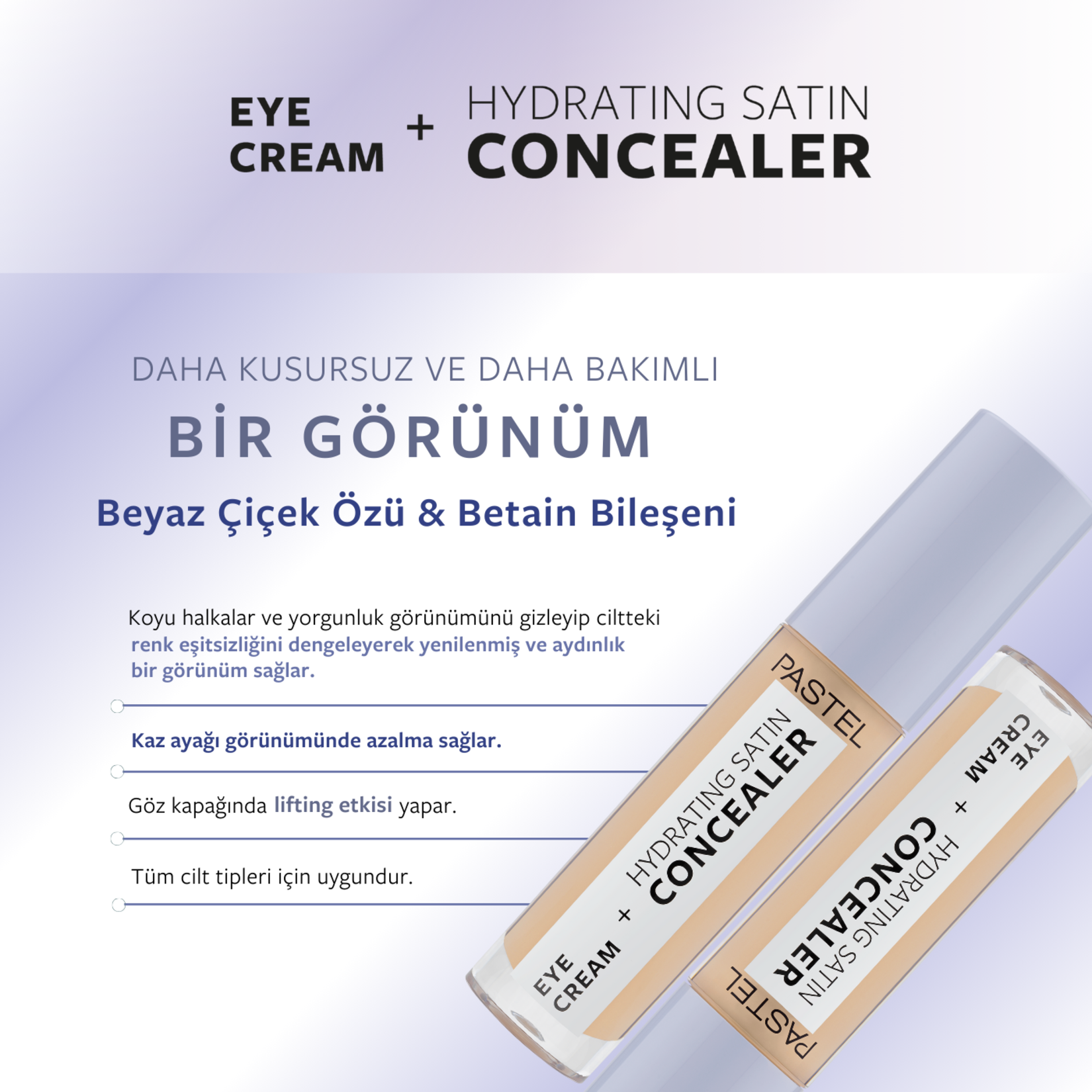 Pastel Göz Kremi + Göz Altı Kapatıcısı 64 Medium Light - Görsel 4
