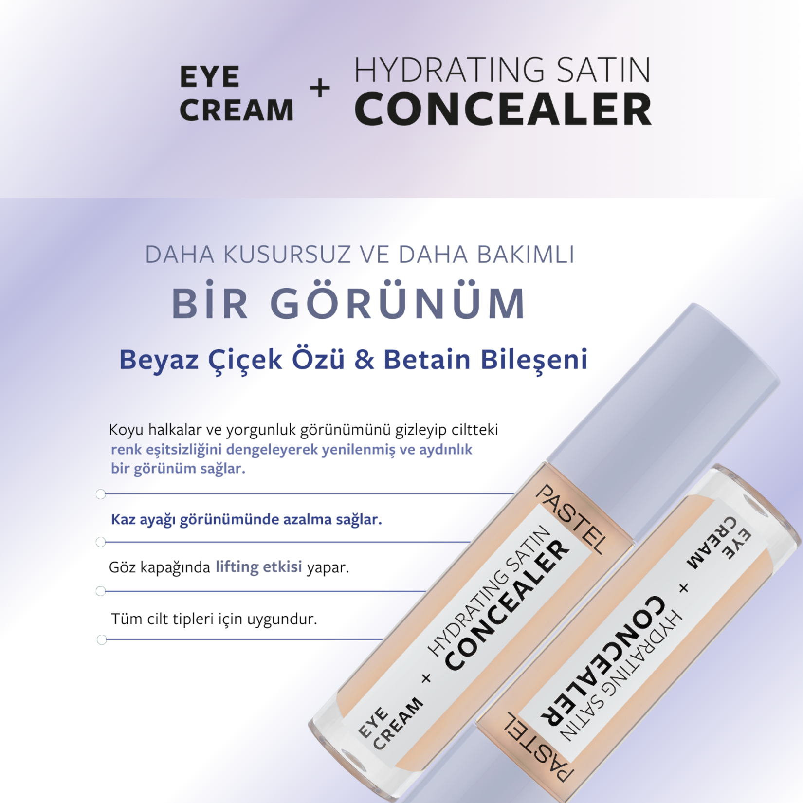 Pastel Göz kremi + Göz Altı Kapatıcısı 63 Milkshake - Görsel 4
