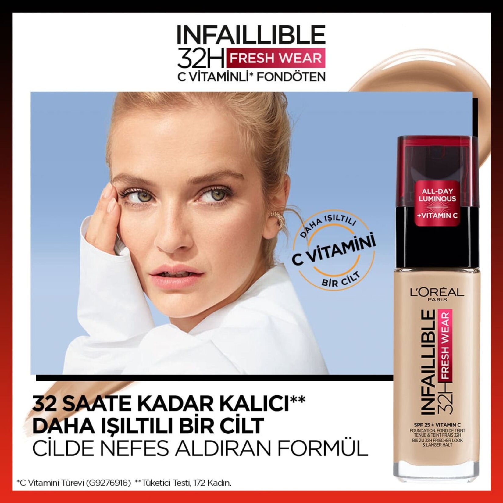 L'Oréal Paris Infaillible Fondöten 32 H 140 - Görsel 2