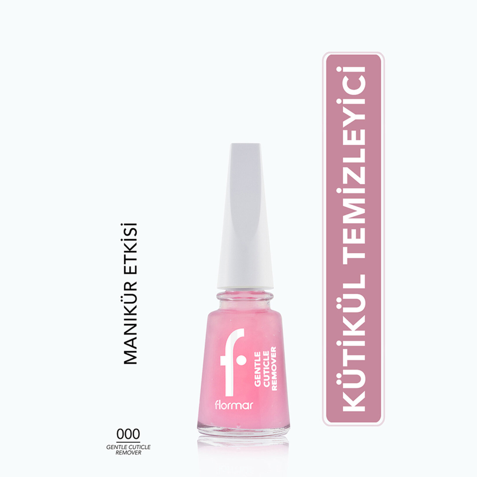 Flormar Gentle Cuticle Remover Tırnak Eti Yumuşatıcı ve Temizleyici Bakım Jeli - 000 Transparent - Görsel 2