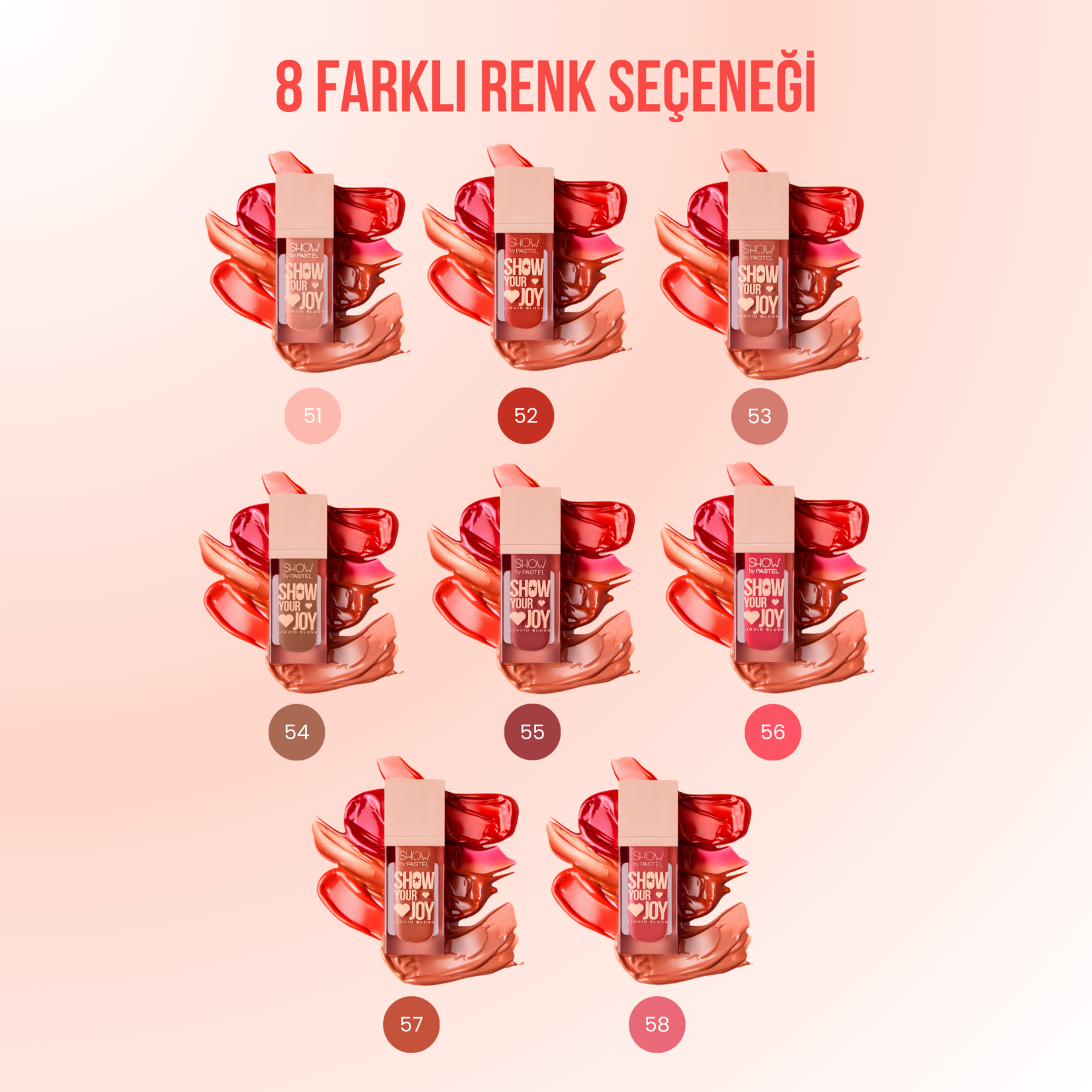Show By Pastel Show Your Joy Liquid Blush - Likit Allık 58 - Görsel 4