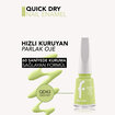 Flormar Quick Dry Çabuk Kuruyan İnce Yapılı Oje - QD43 Green First - Görsel 4