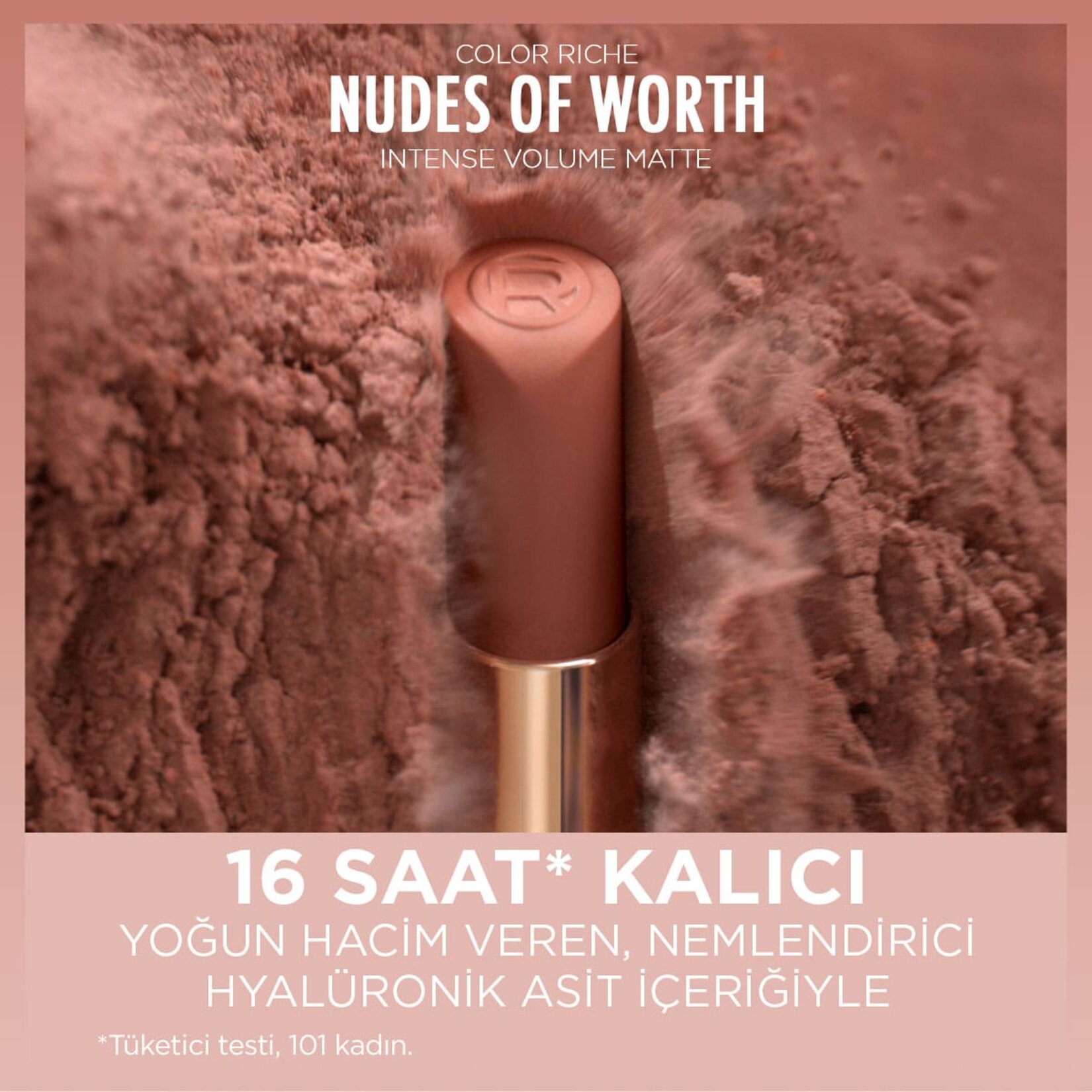 L'Oréal Paris Color Riche Intense Volume Matte Ruj - 520 Nude Defiant - Görsel 4