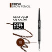 Flormar Triple Brow Kremsi Dokulu 3'ü 1 Arada Kaş Kalemi - 003 Brown - Görsel 5