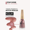 Flormar Star Shine Yoğun Renk Veren Metalik Oje - 020 Pink Gift - Görsel 3