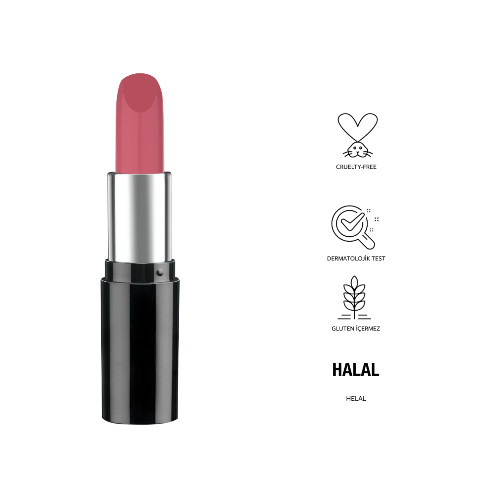 Pastel Nude Lipstick No:525 - Görsel 4
