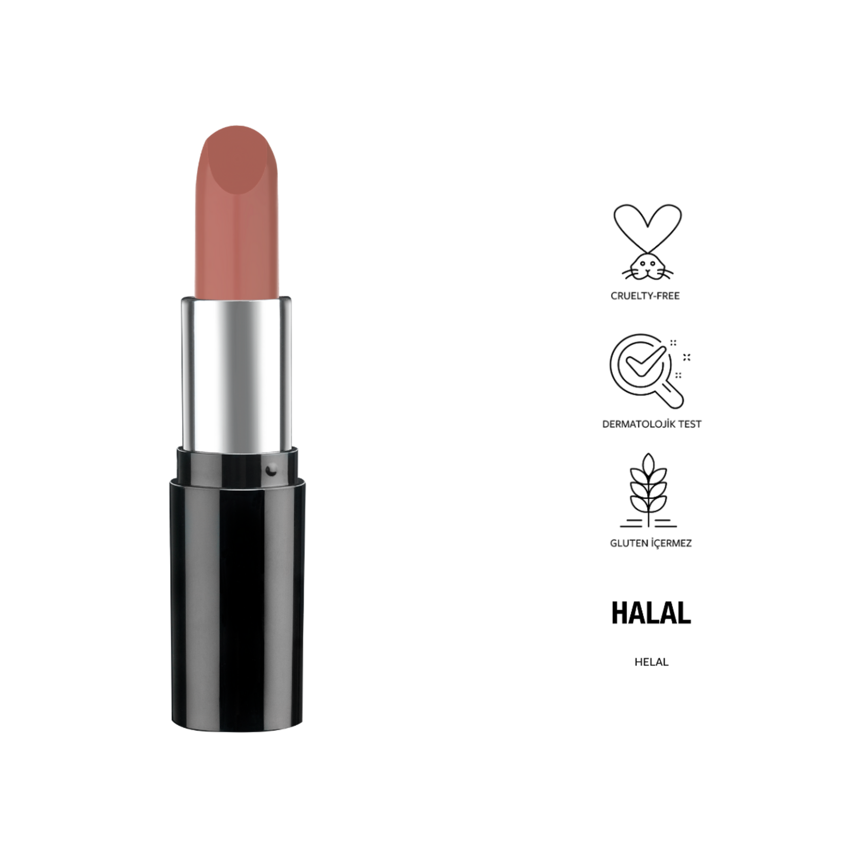 Pastel Nude Lipstick No:521 - Görsel 4