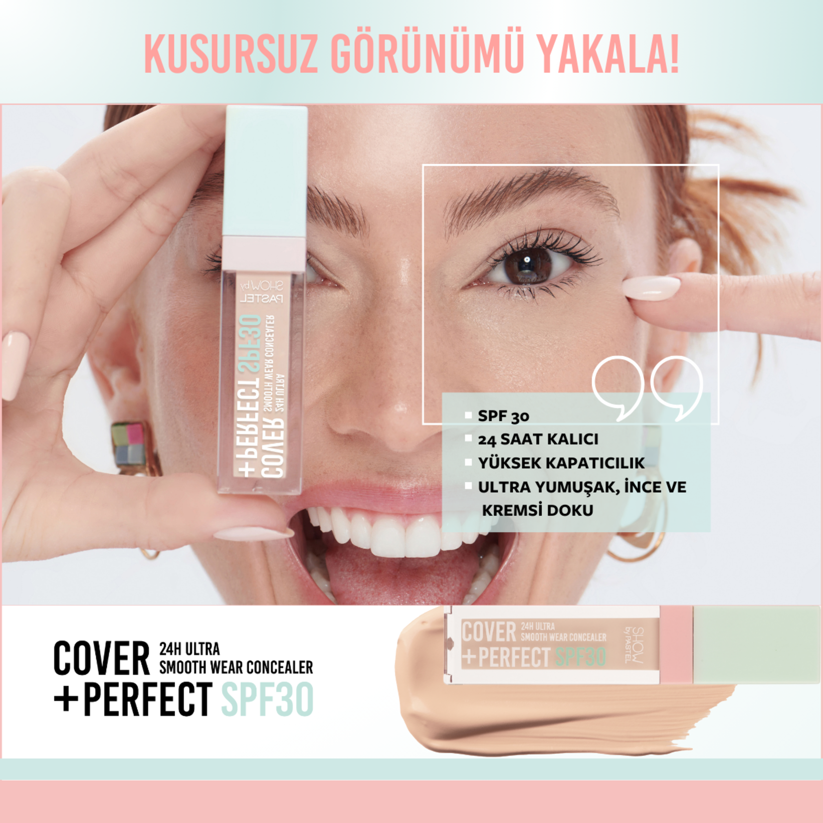 Show By Pastel SPF30 Ultra Kapatıcı 306 Caramel - Görsel 4