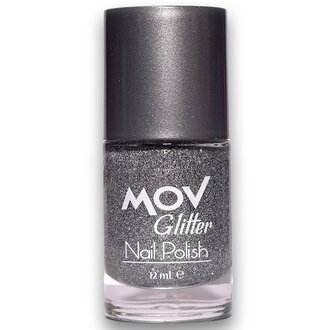 Mov Glitter Gri Oje No:02