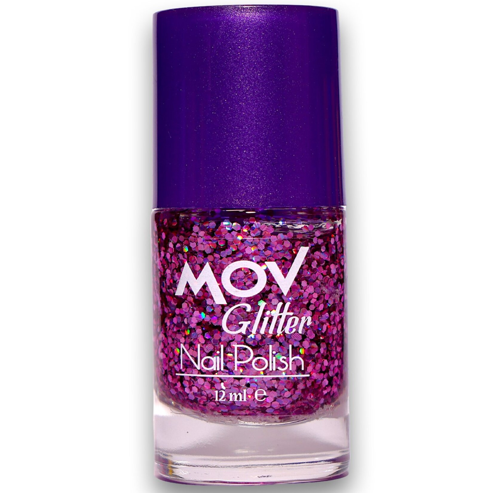 Mov Glitter Mor Oje No:14