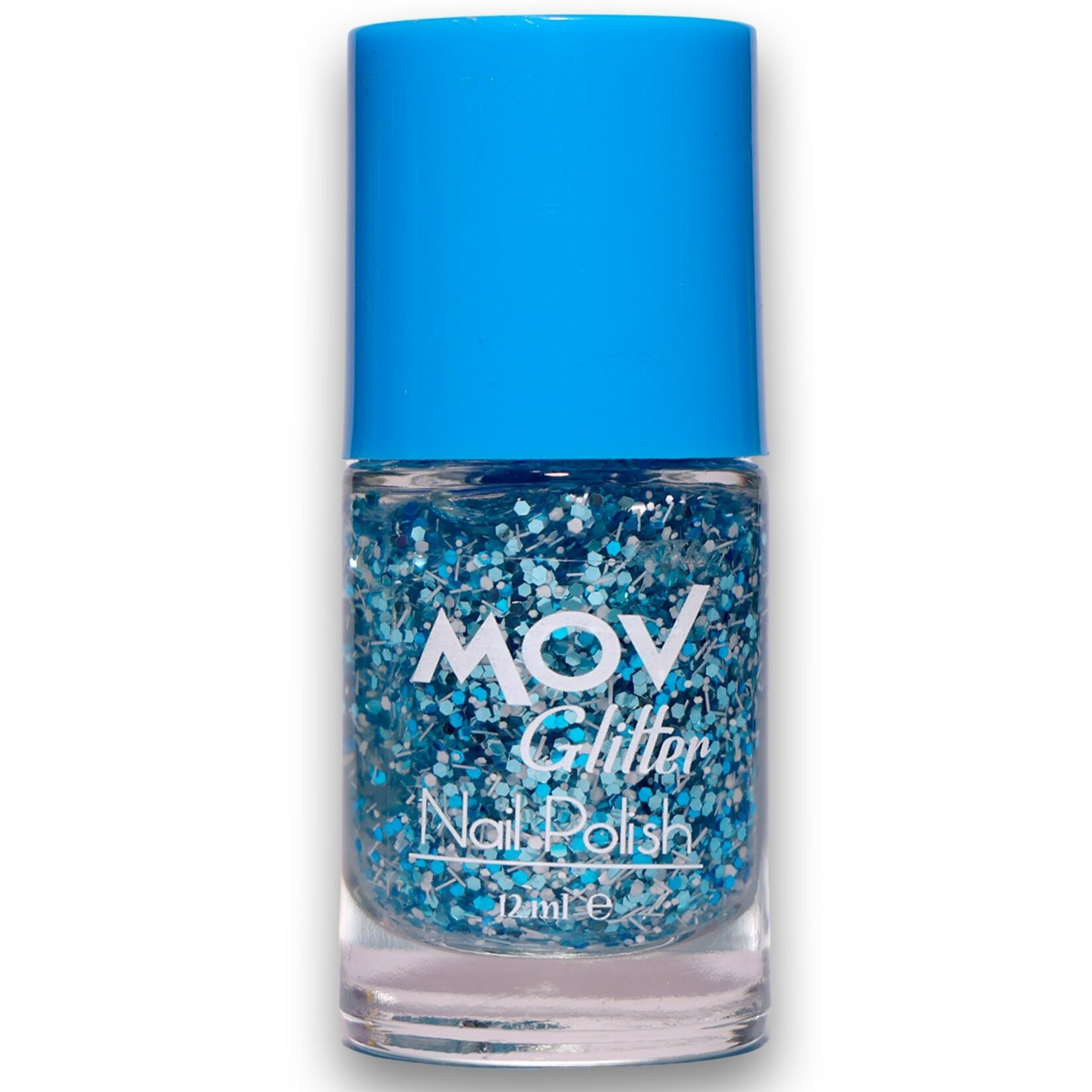 Mov Glitter Mavi Beyaz Oje No:05