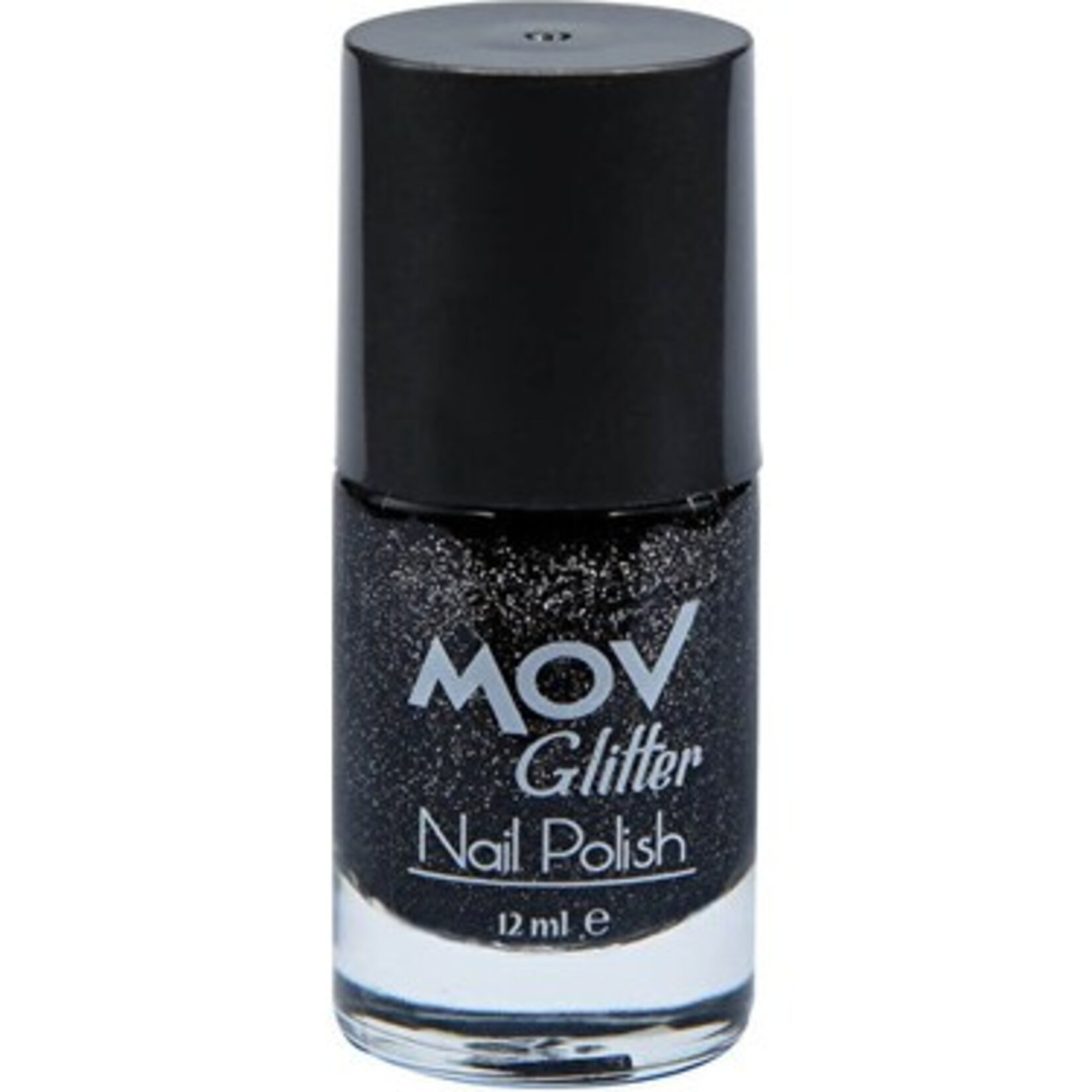 Mov Glitter Siyah Oje No:03