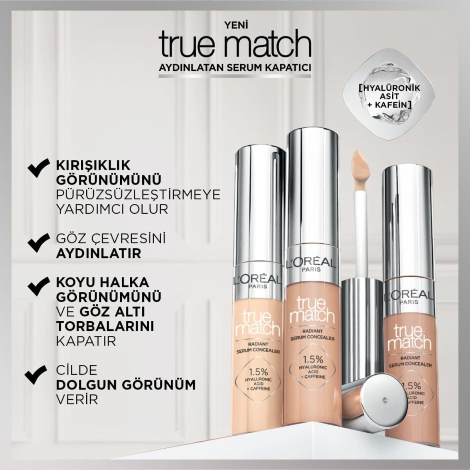 L'Oréal Paris True Match Aydınlatan Serum Kapatıcı - 1N 11 Ml - Görsel 3