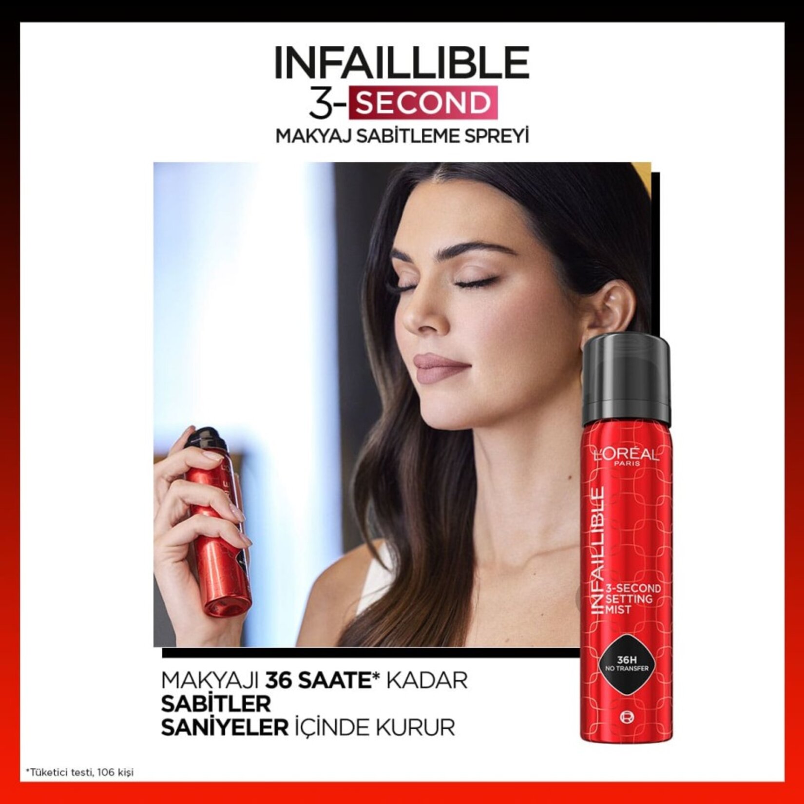 L'Oréal Paris Infaillible 3-Second Makyaj Sabitleme Spreyi - Görsel 2