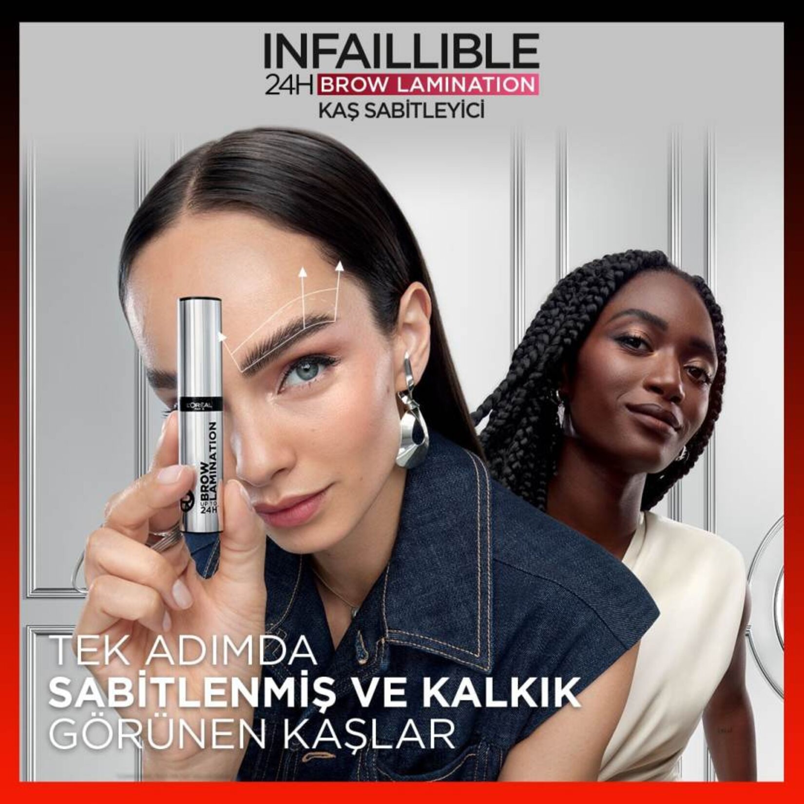 L'Oréal Paris Infaillible 24H Brow Lamination Şeffaf Kaş Sabitleyici - Görsel 2