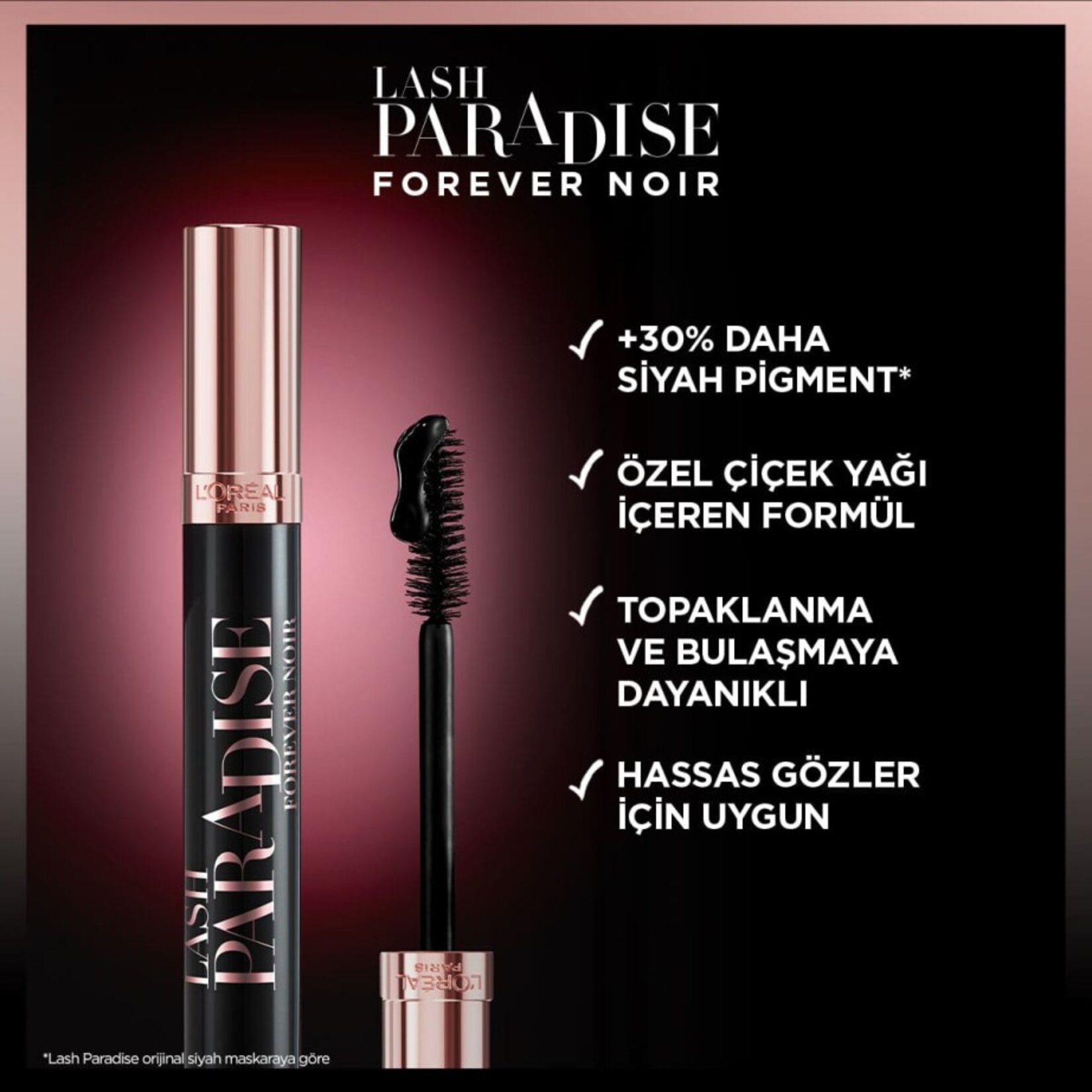 L'Oréal Paris Lash Paradise Forever Noir Maskara - Görsel 3