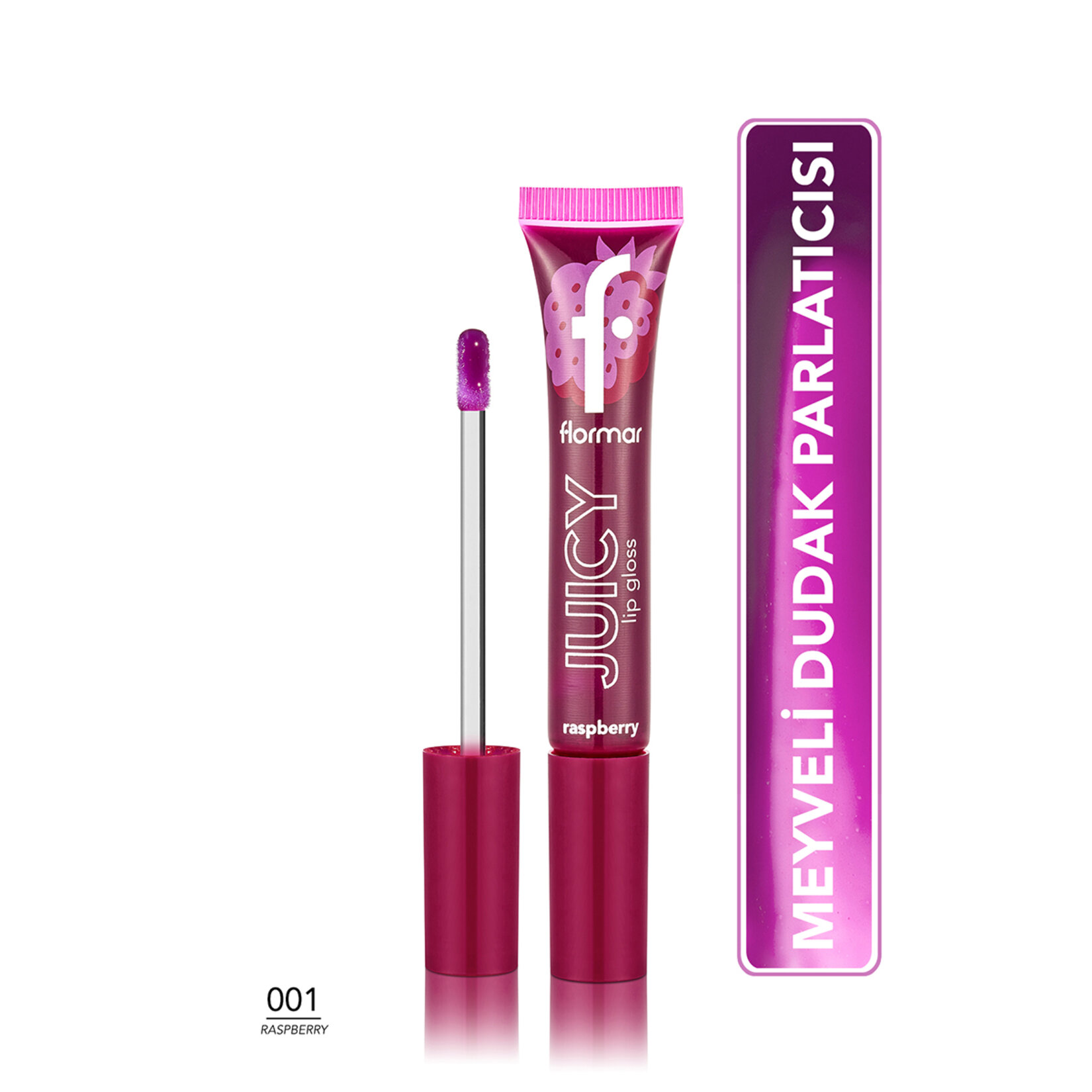 Flormar Juicy Lip Gloss Lgs-001 Raspberry - Görsel 2