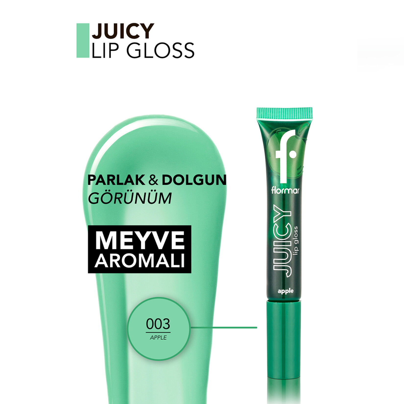 Flormar Juicy Lip Gloss Lgs-003 Apple - Görsel 5