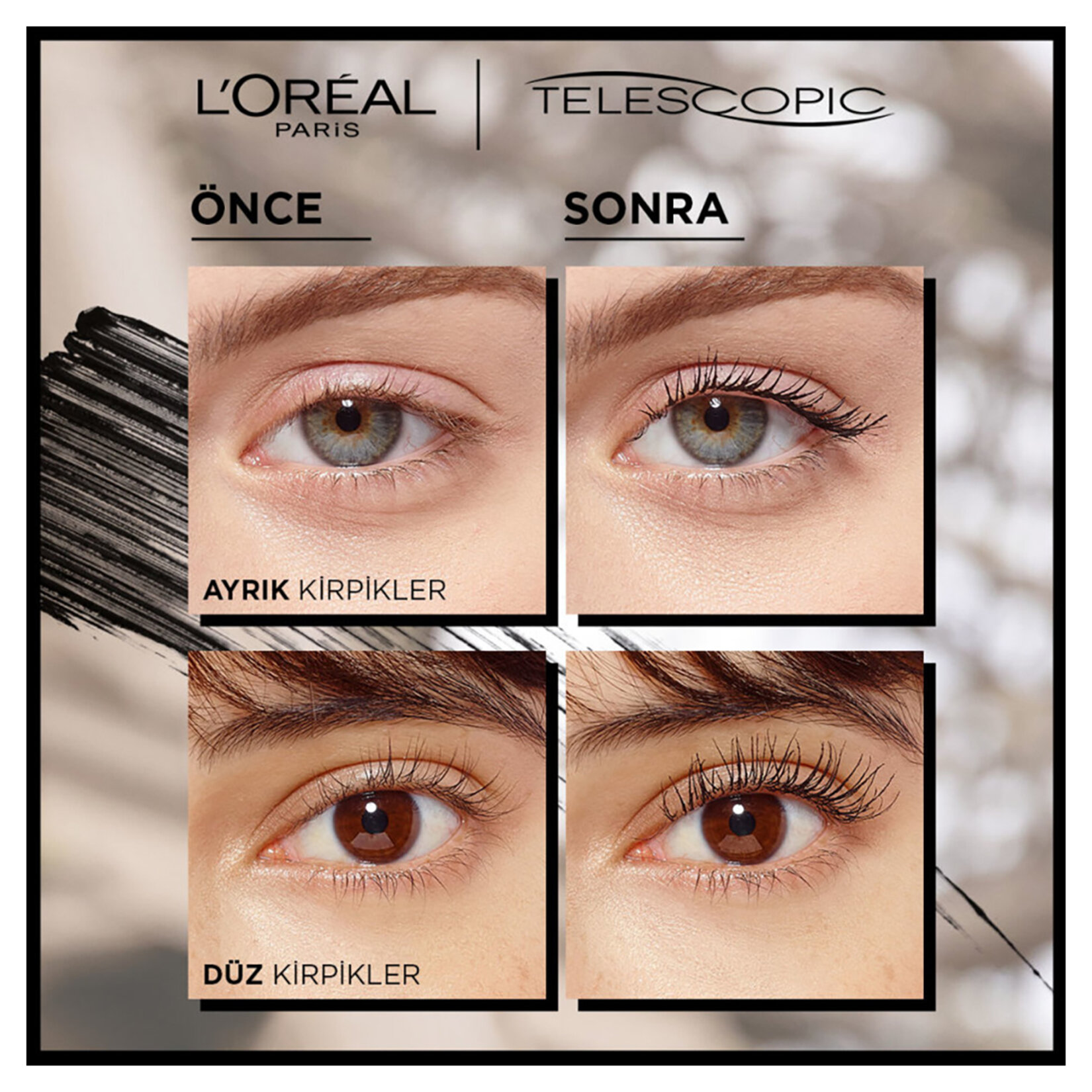 L'Oréal Paris Telescopic Carbon Black Maskara - Görsel 3