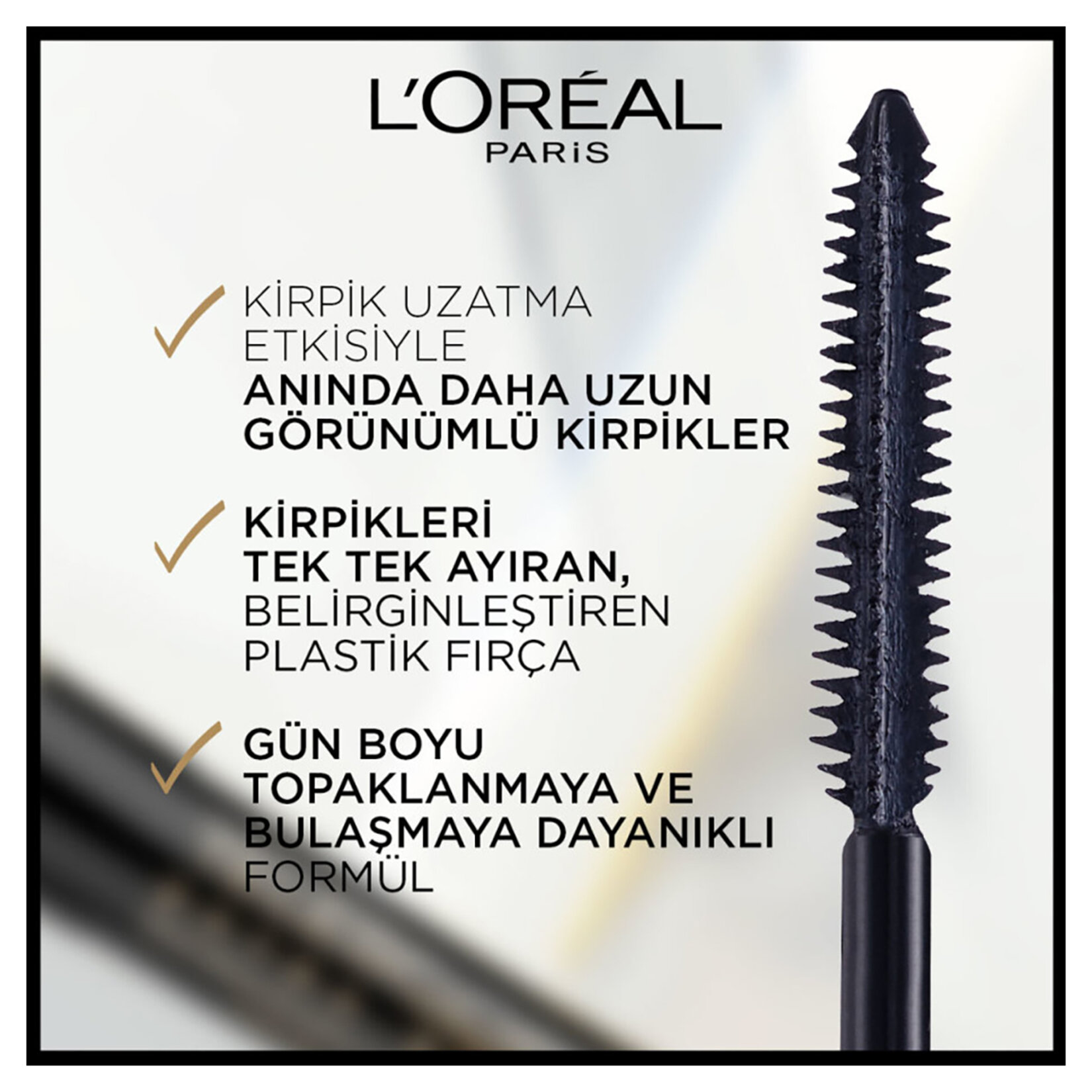 L'Oréal Paris Telescopic Carbon Black Maskara - Görsel 4