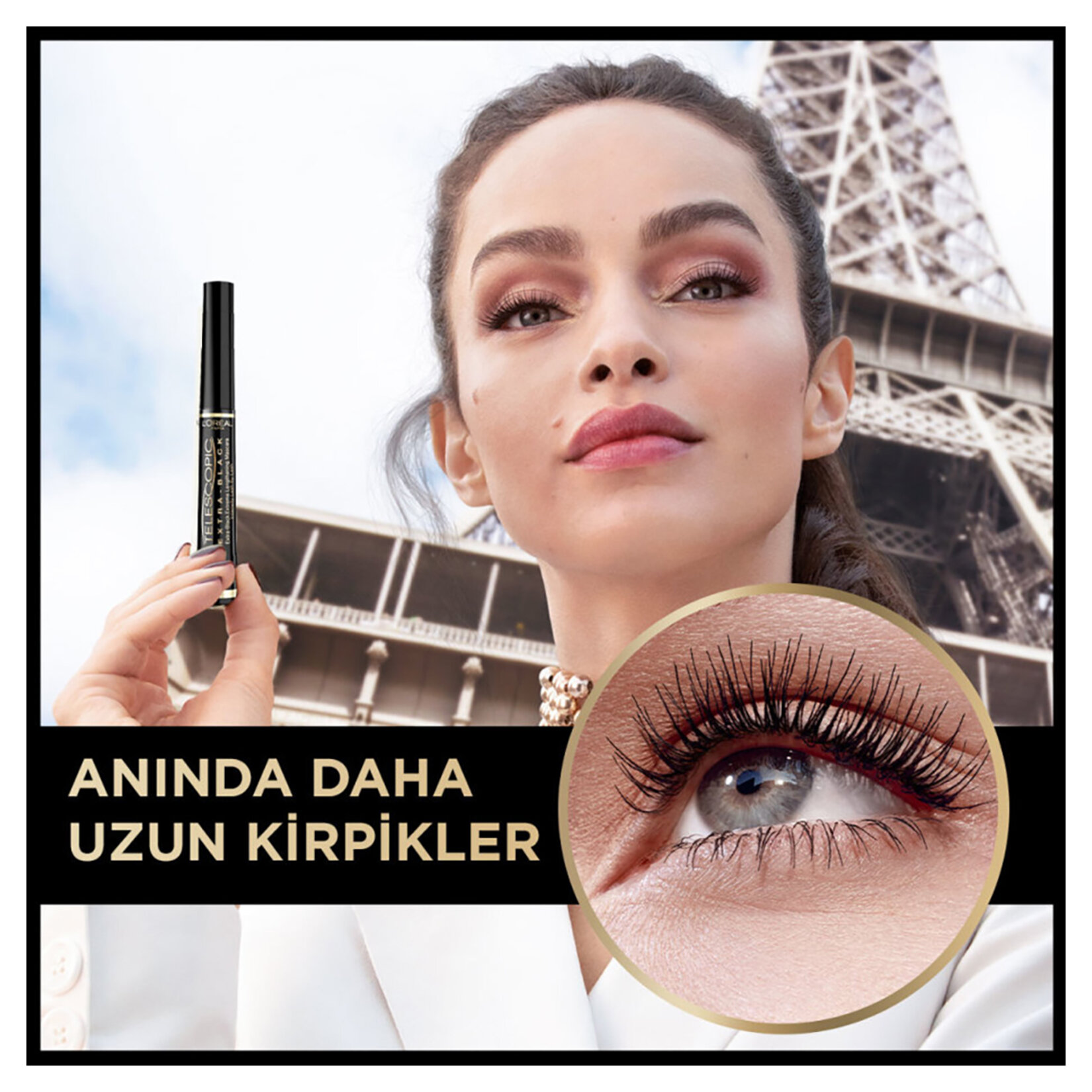 L'Oréal Paris Telescopic Carbon Black Maskara - Görsel 5