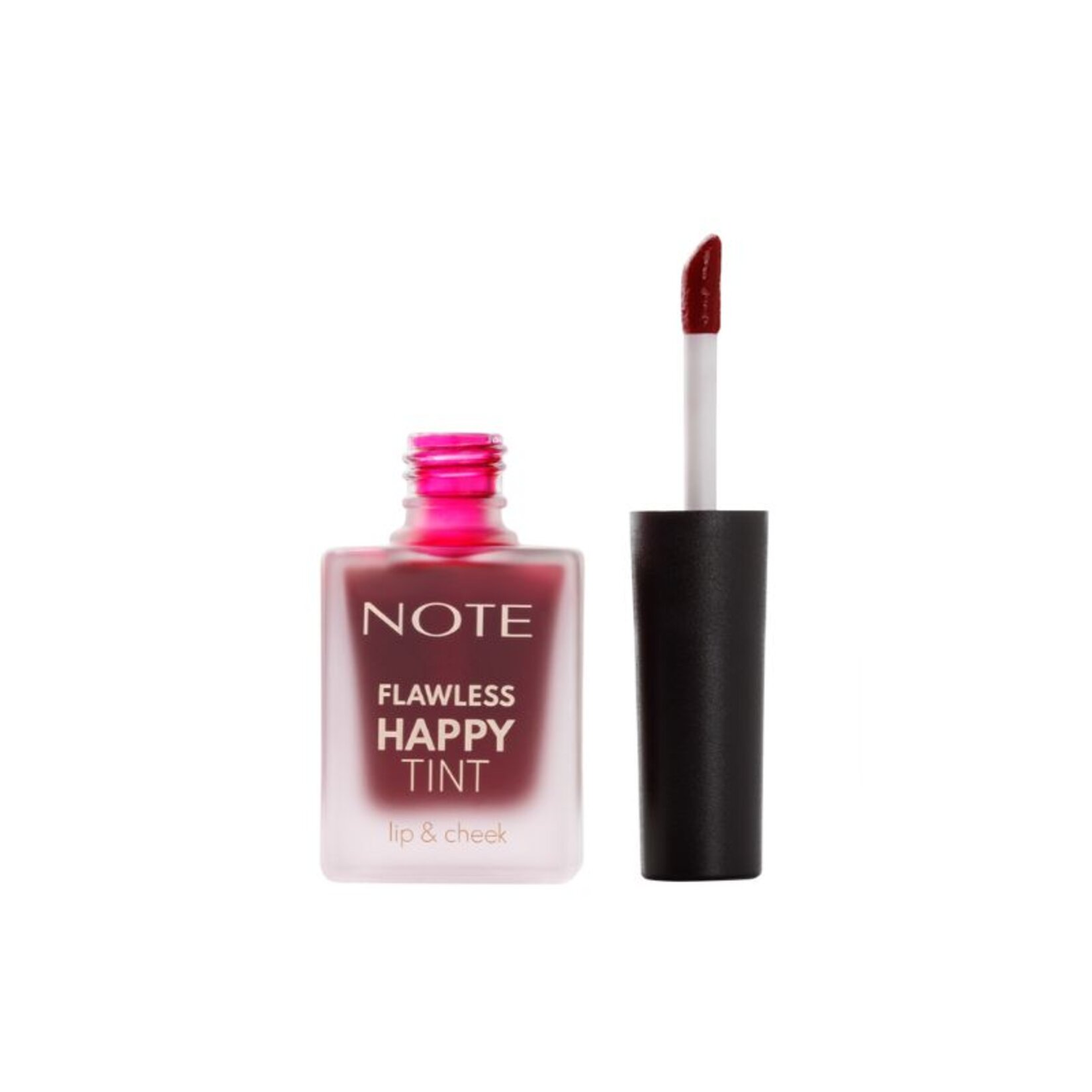 Note Flawless Happy Tint Lip & Cheek 02 Wild Cherry  Dudak ve Yanak Renklendirici Likit Allık - Mor - Görsel 3