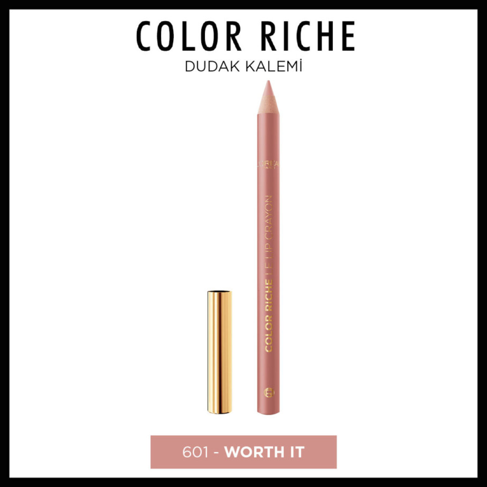 L'Oréal Paris Color Riche Dudak Kalemi - 601 Worth It - Görsel 5