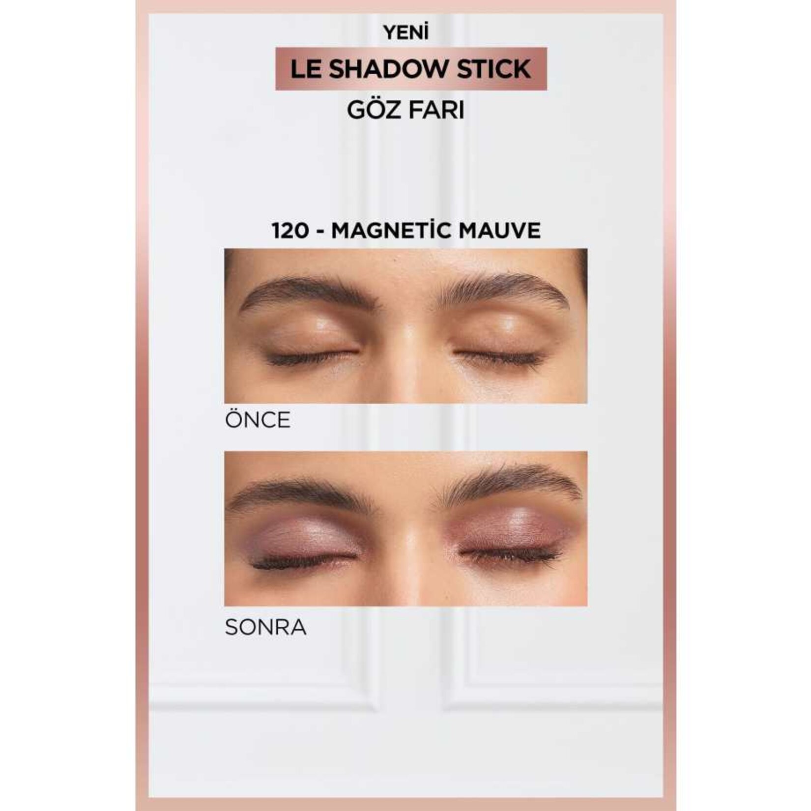 L'Oréal Paris Le Shadow Stick Göz Farı - 120 Magnetic Mauve - Görsel 3