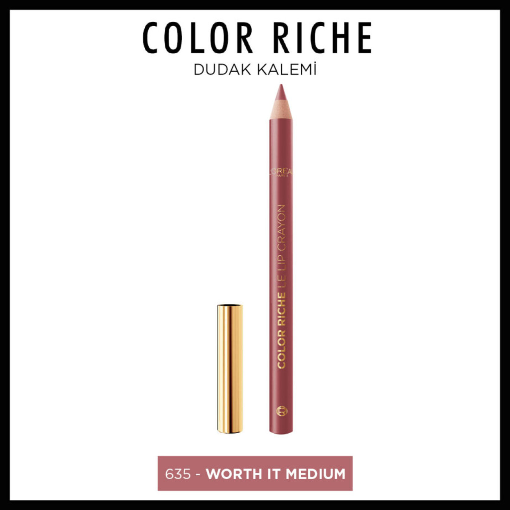 L'Oréal Paris Color Riche Dudak Kalemi - 635 Worth It Medium - Görsel 2