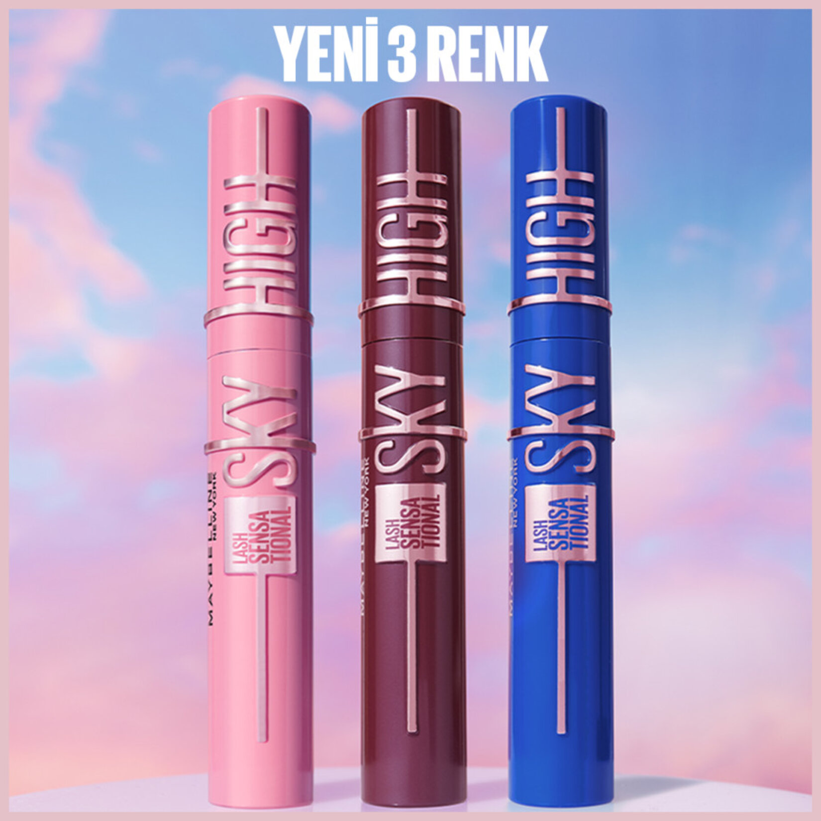 Maybelline New York Lash Sensational Sky High Burgundy Haze Maskara - Görsel 4