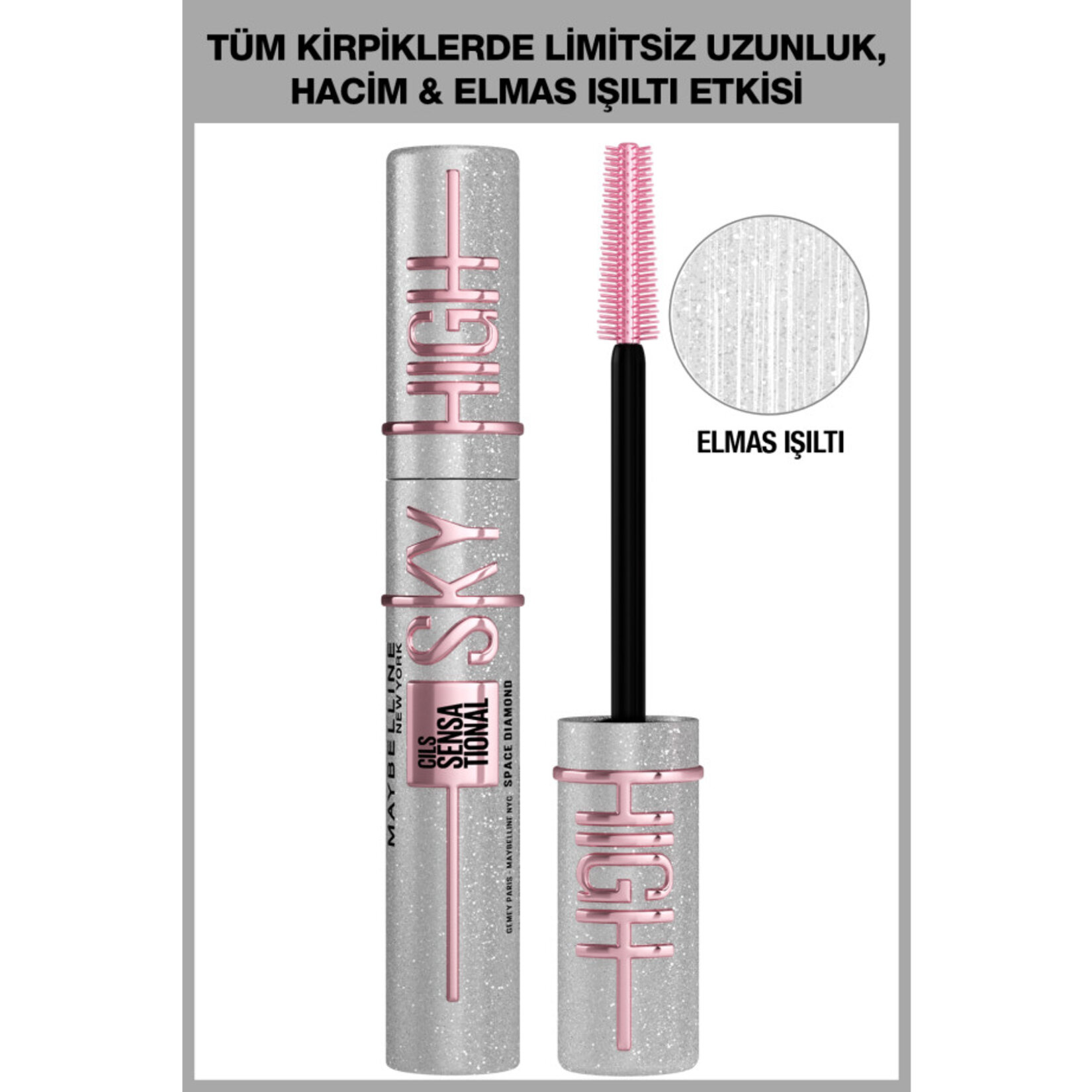 Maybelline New York Sky High Space Diamond Maskara - Görsel 2