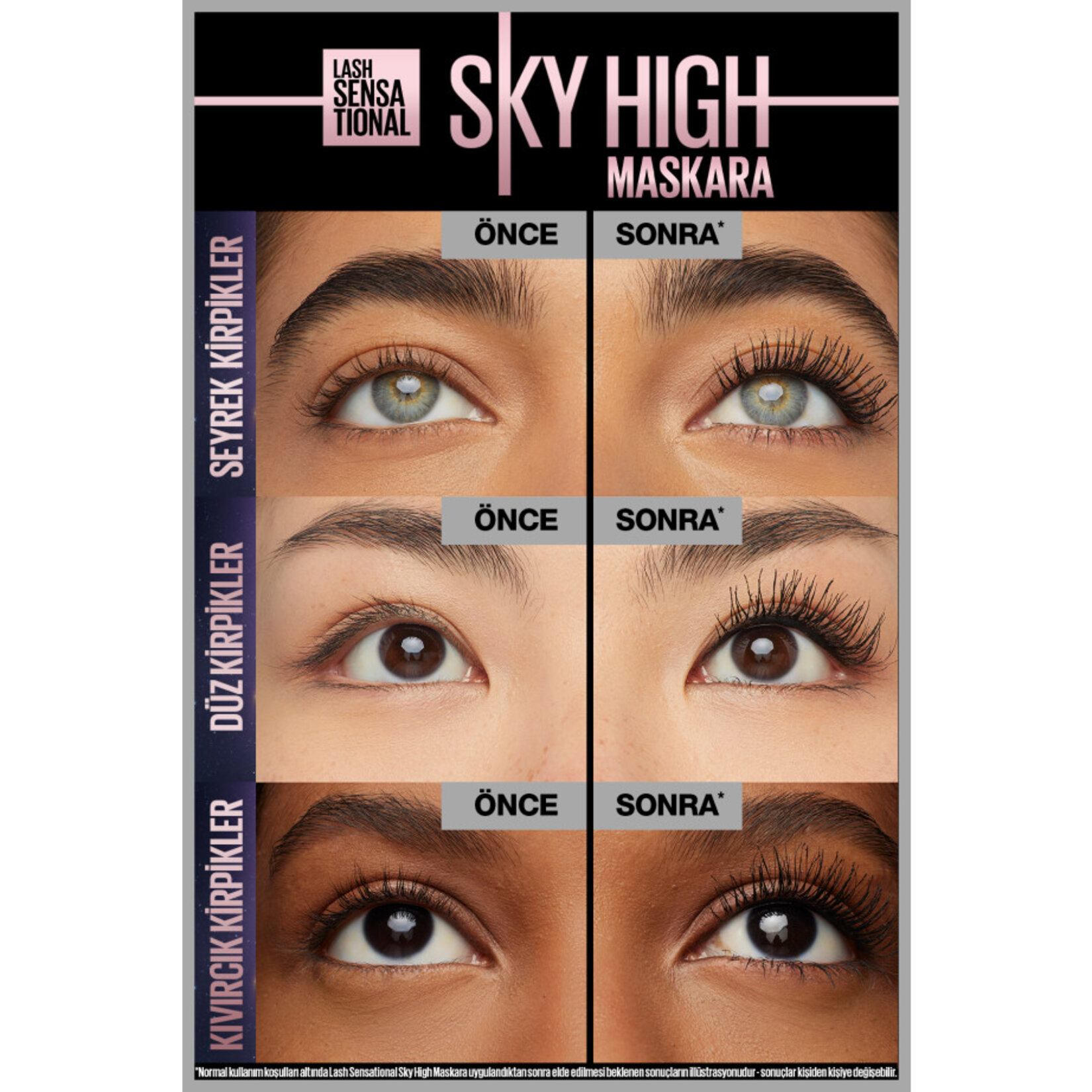 Maybelline New York Sky High Space Diamond Maskara - Görsel 7