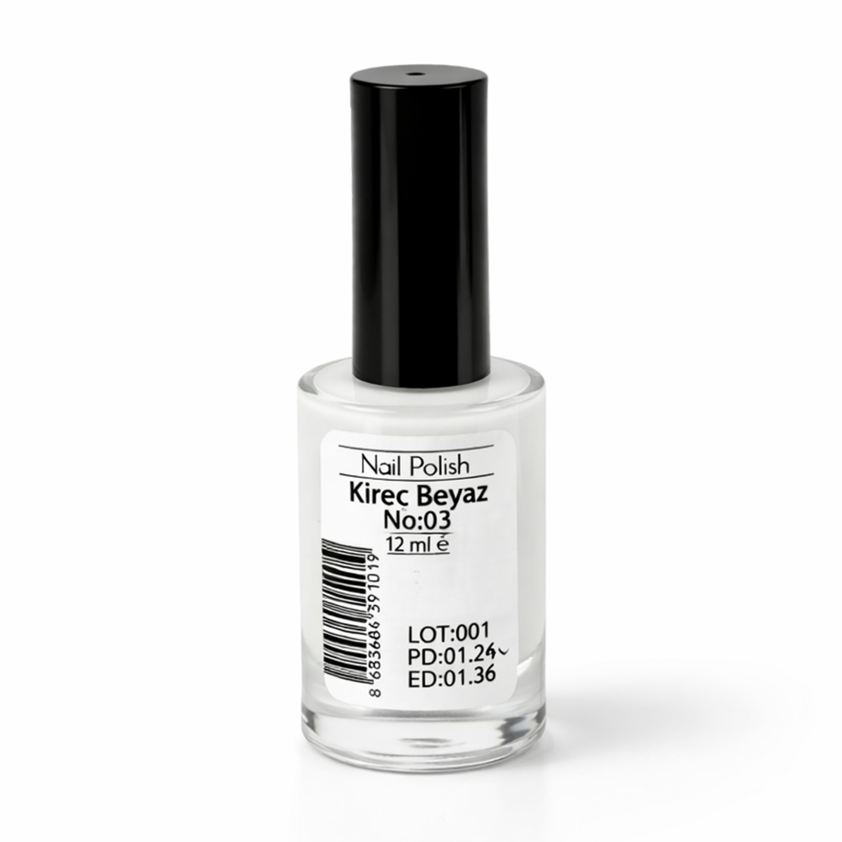 Mov Oje Nail Polish No:03 Kireç Beyaz - Görsel 2