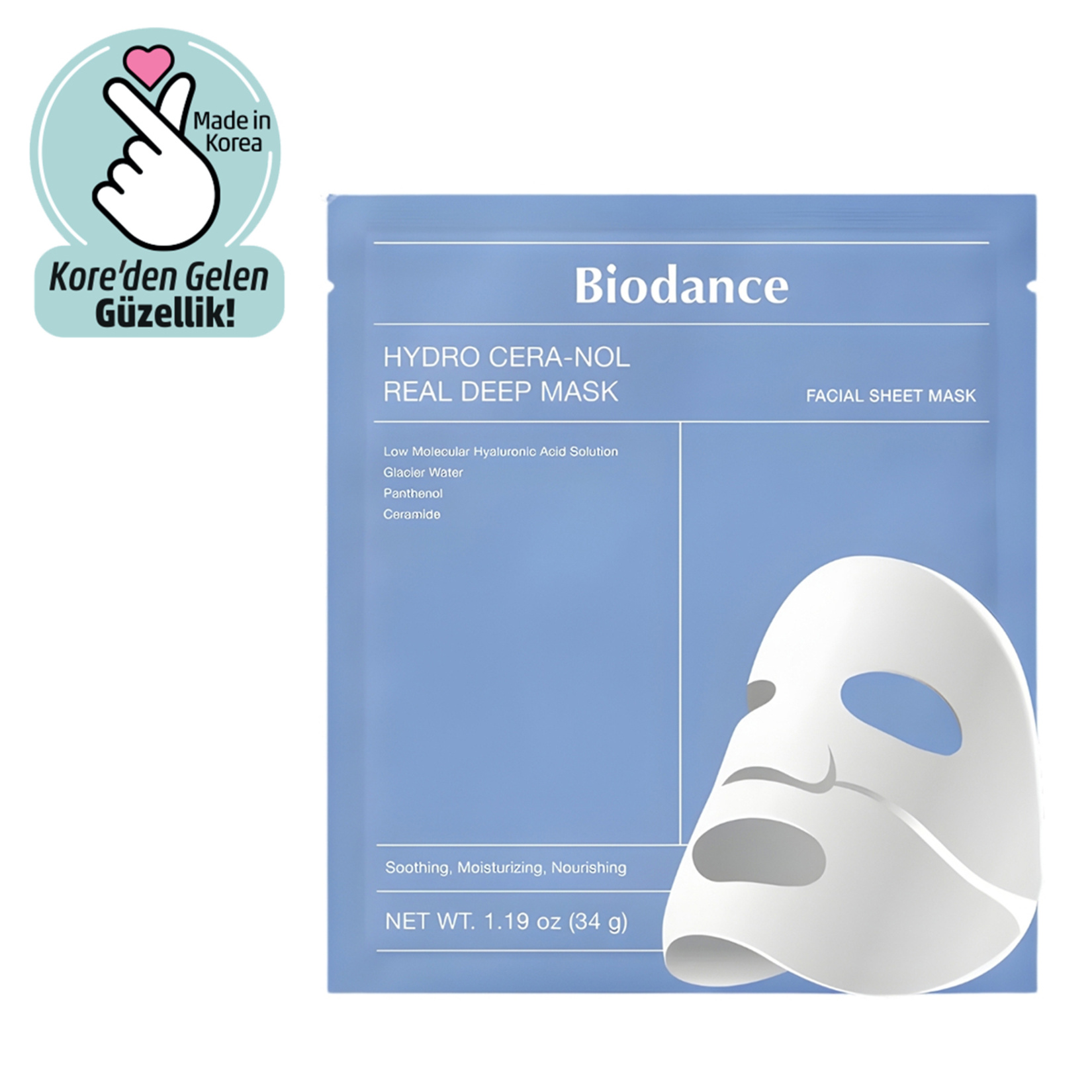 Biodance Hydro Cera-nol Real Deep Mask 1 Adet 34 G - Görsel 1
