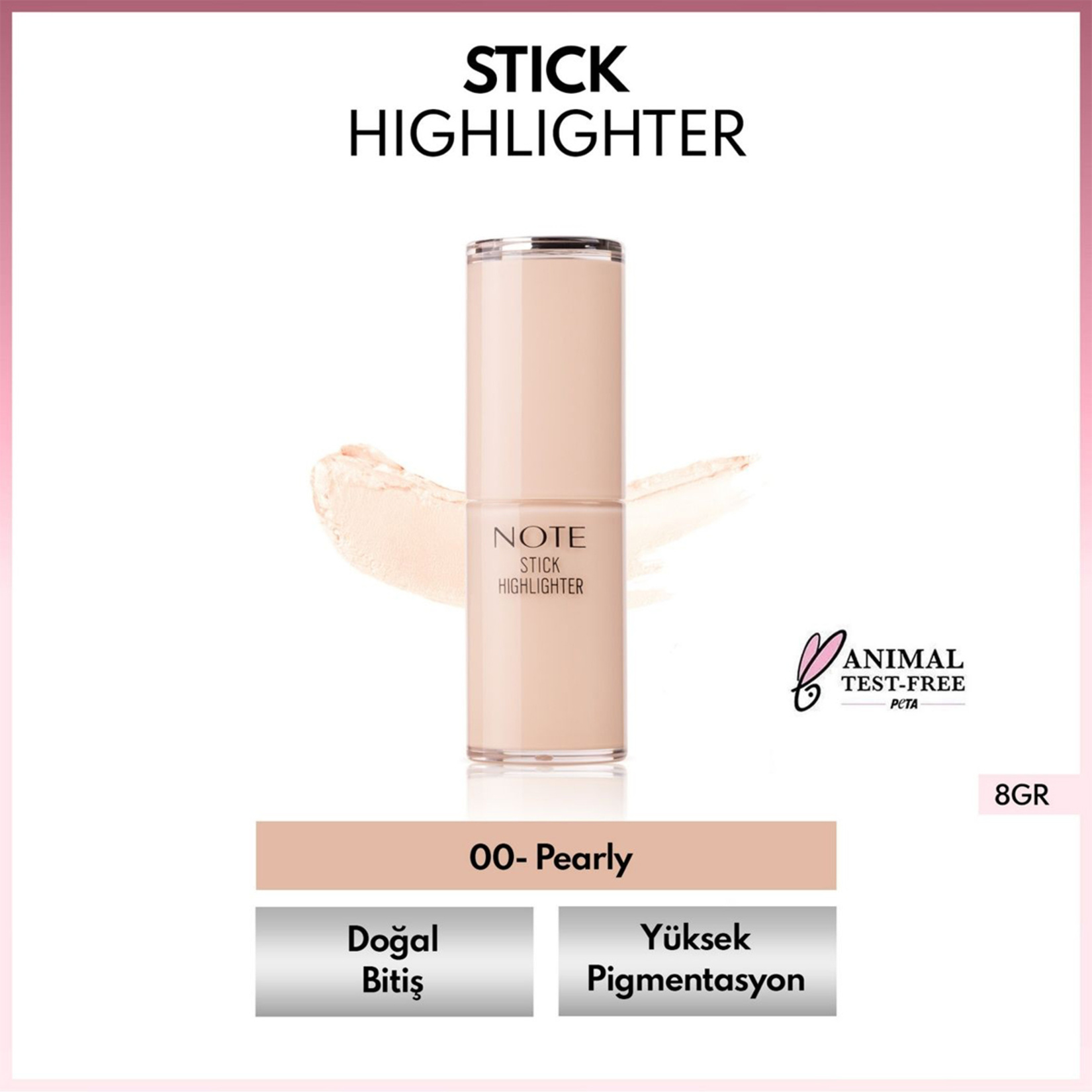 Note Stick Highlighter 00 Pearly - Görsel 2