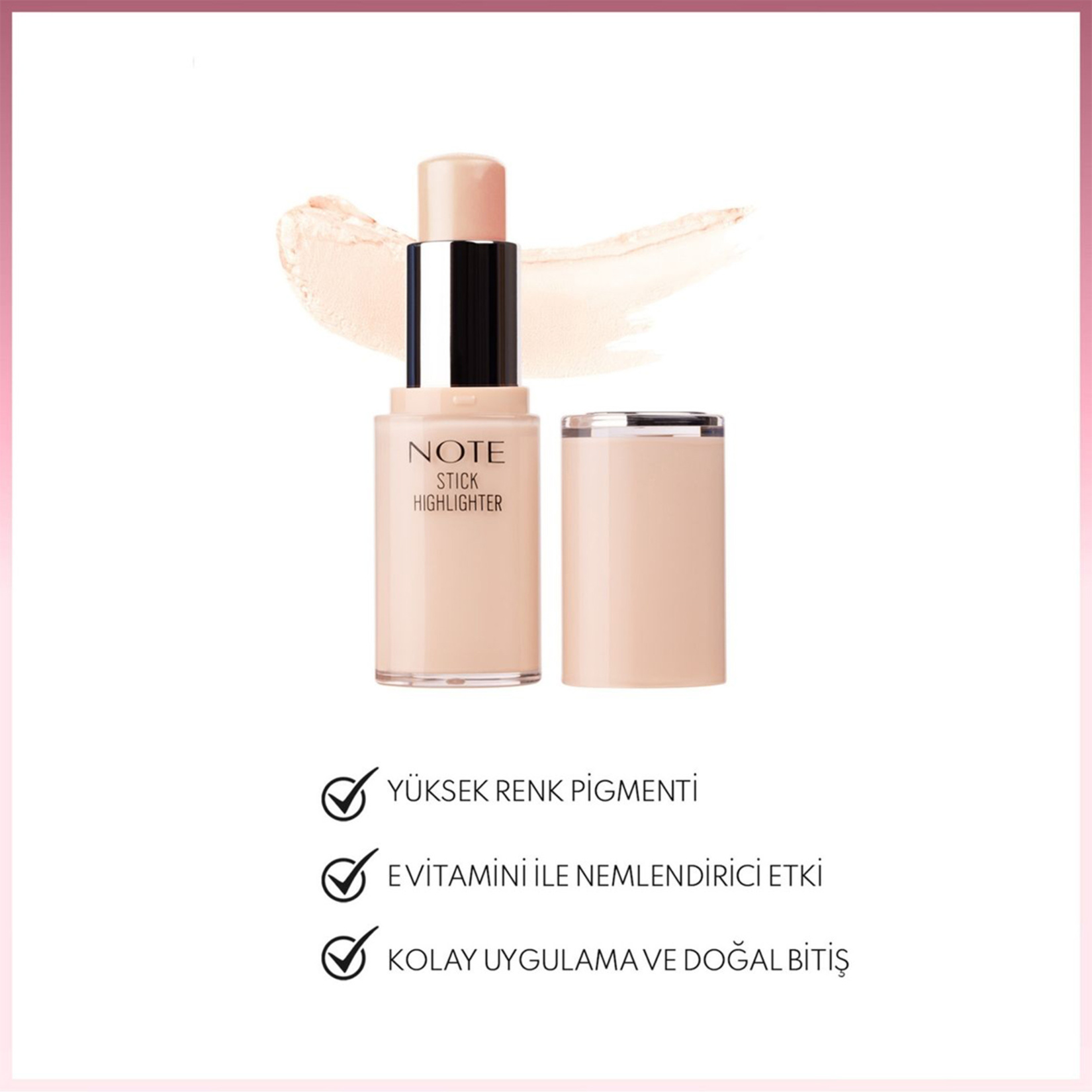 Note Stick Highlighter 00 Pearly - Görsel 3