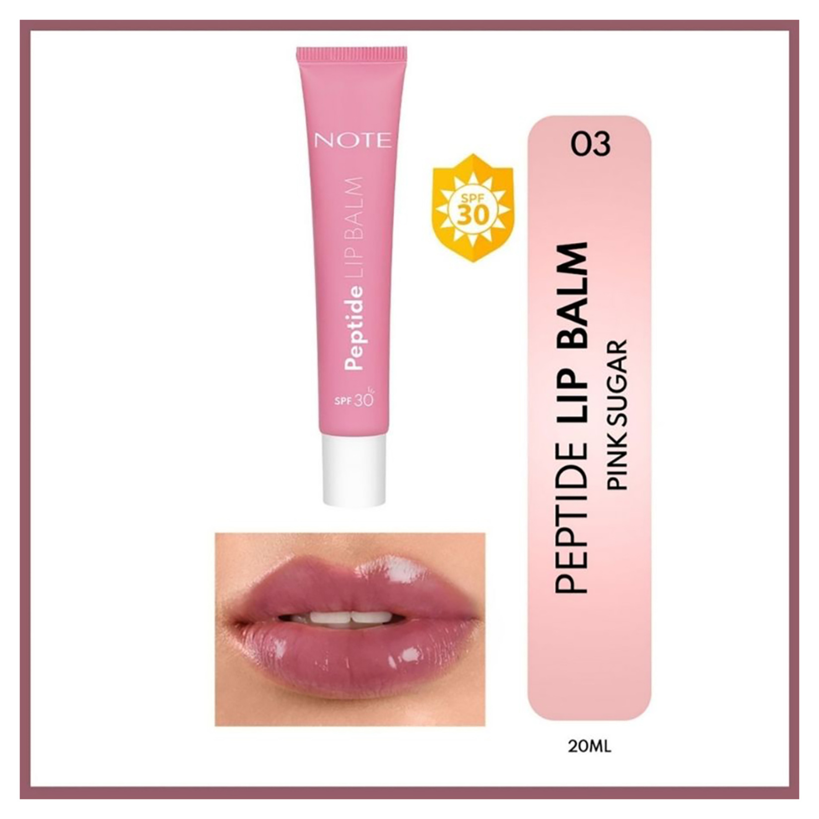 Note Peptide Lip Balm Pink Sugar 03 - Görsel 2