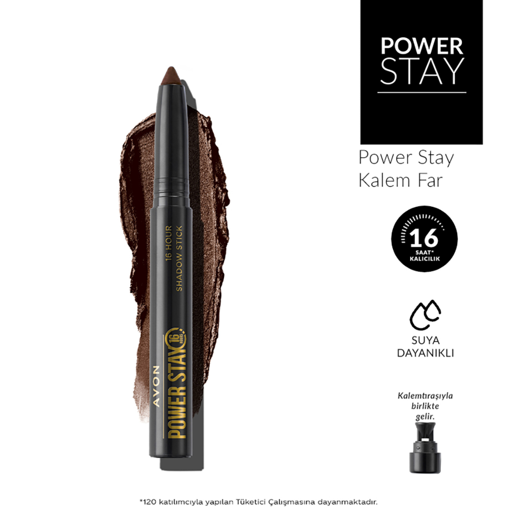 Avon Göz Farı Power Stay Stick Stiylish Brown - Görsel 2