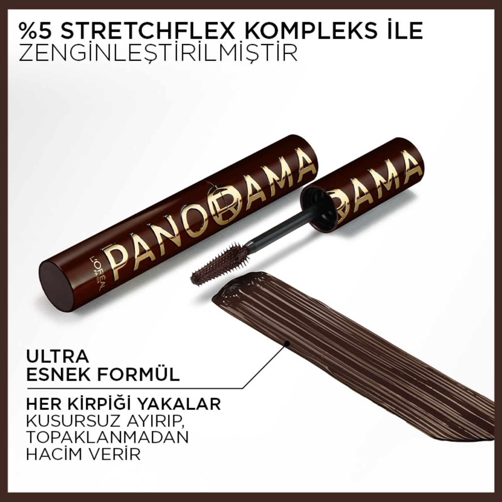 L'Oréal Paris Maskara Panorama Chromatic Brune - Görsel 4