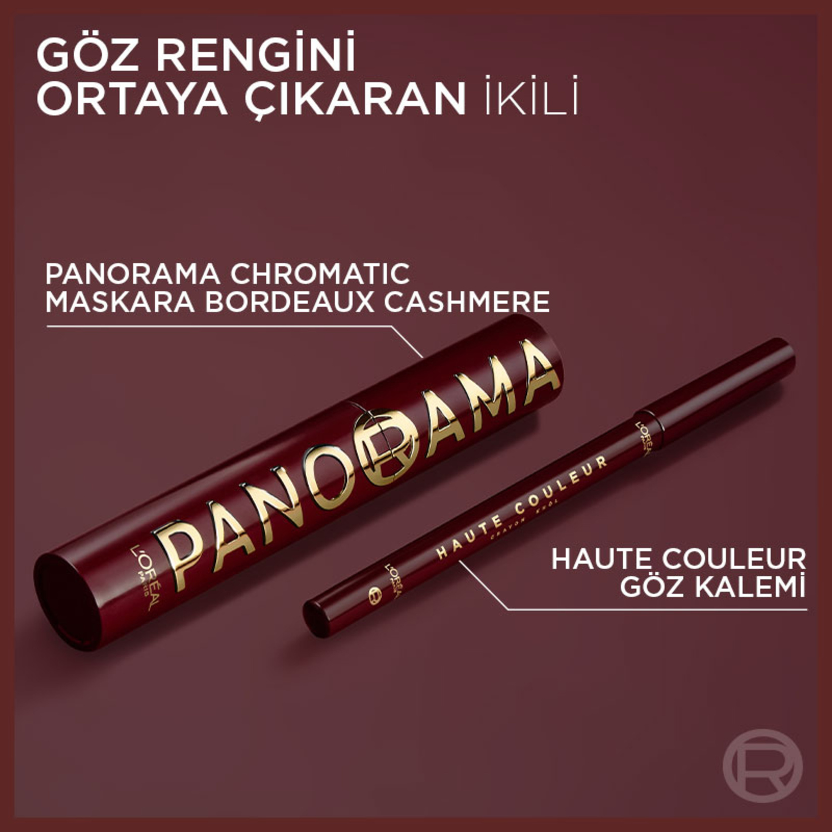 L'Oréal Paris Maskara Panorama Chromatic Bordeaux - Görsel 2