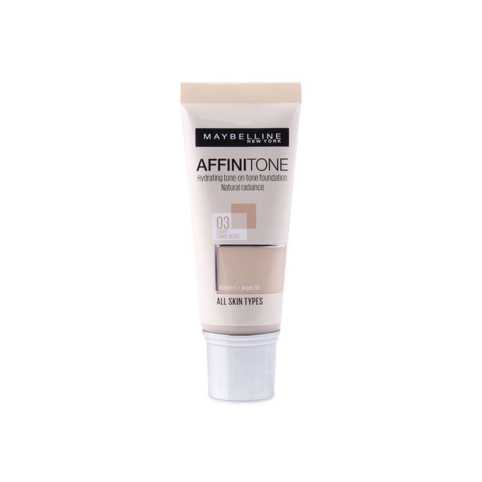 Maybelline New York Affinitone Fondöten - 03 Light Sandbeige - Görsel 1