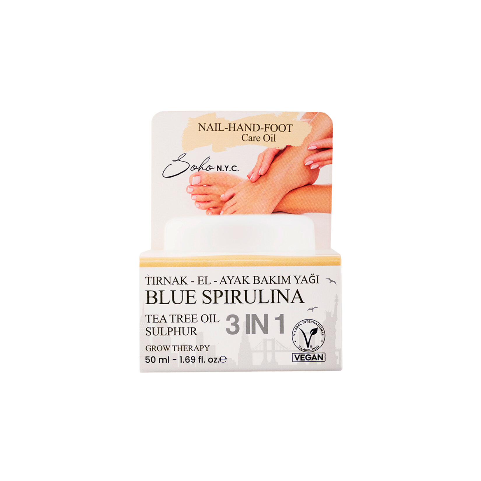 Soho NYC Mavi Spirulina Tırnak Bakım Yağı 50 Ml